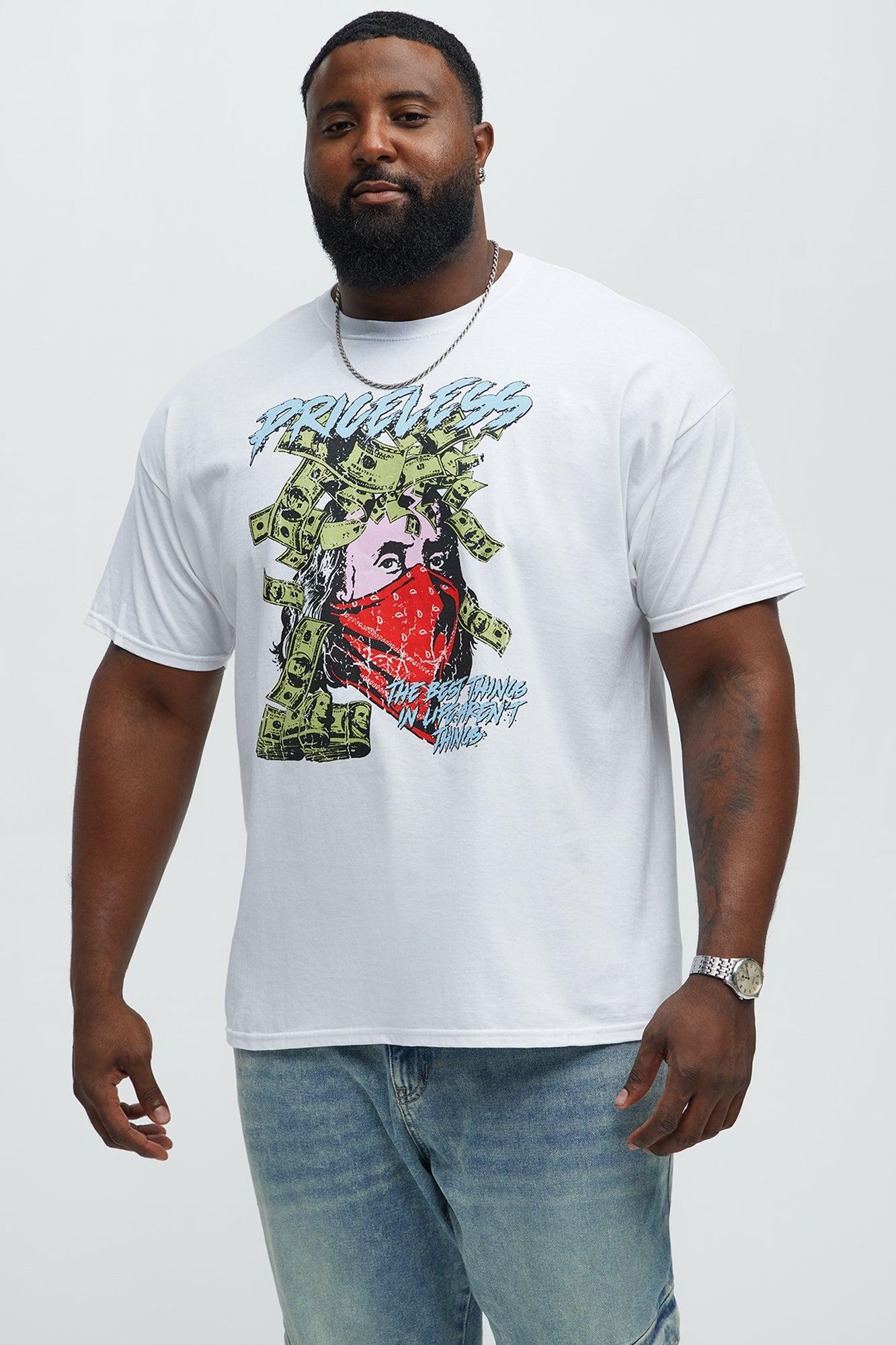 Life Is Priceless Short Sleeve Tee - White Male Product Image