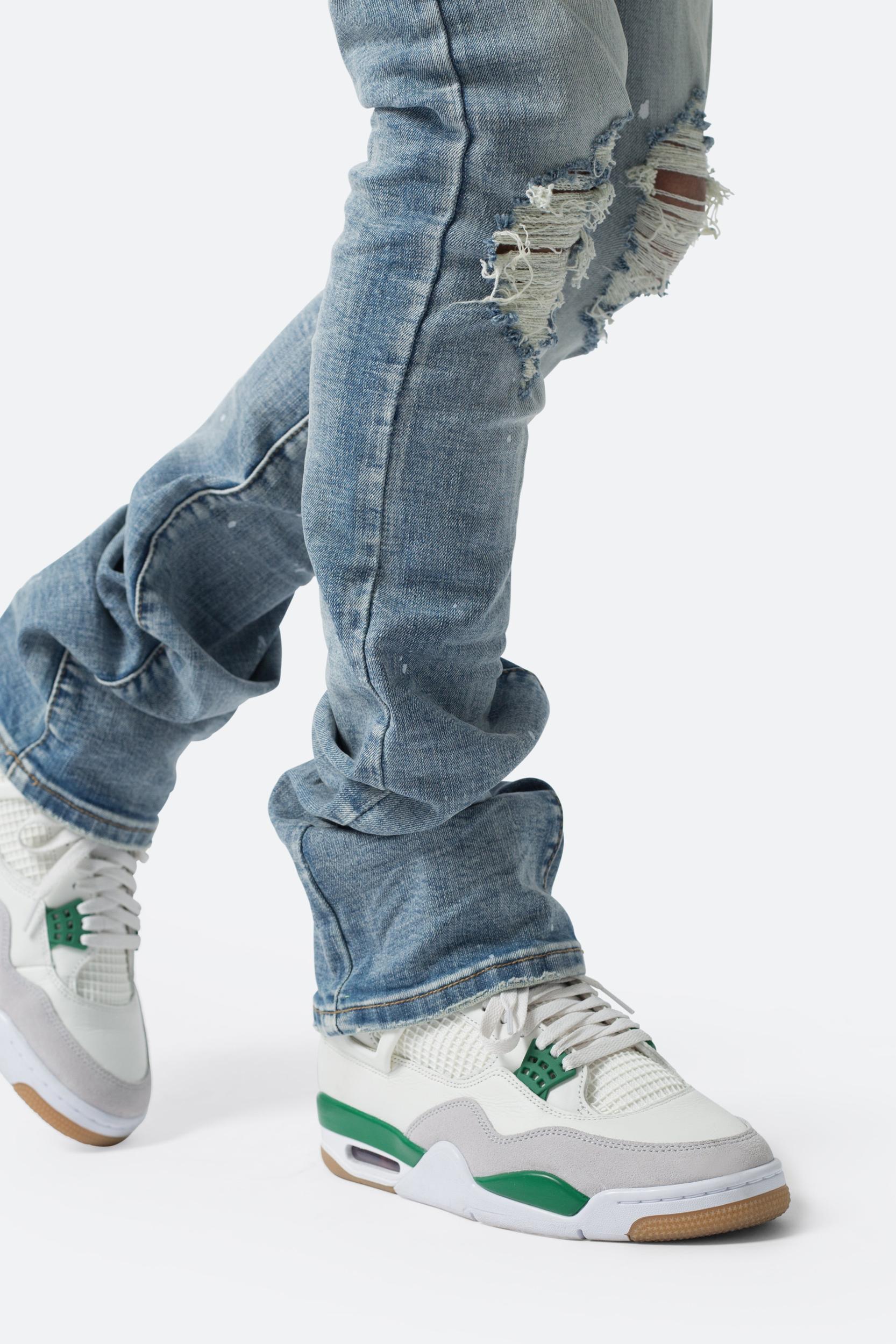 X598 Skinny Stacked Denim - Blue Product Image