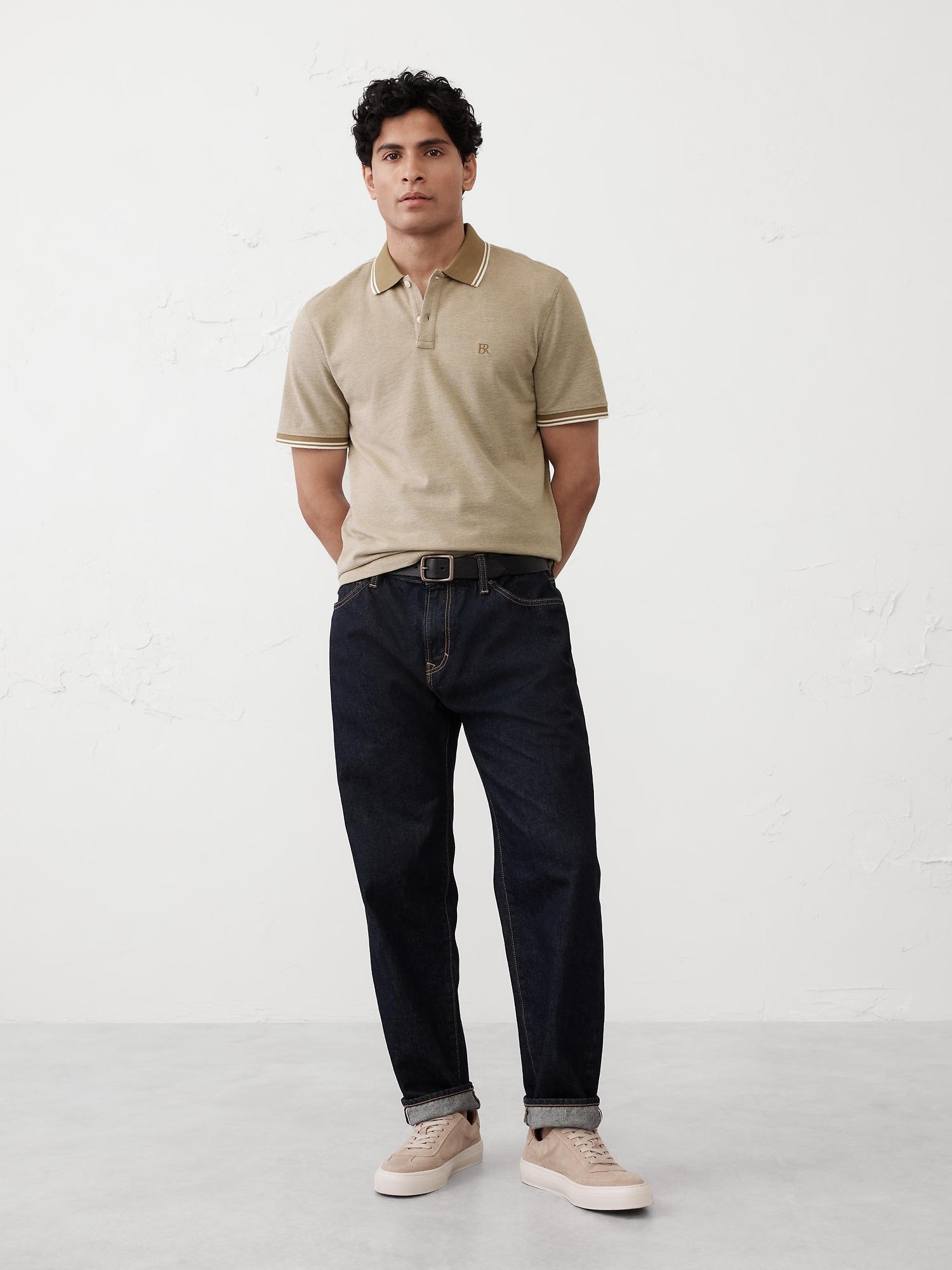 Slim Cotton Pique Polo Product Image