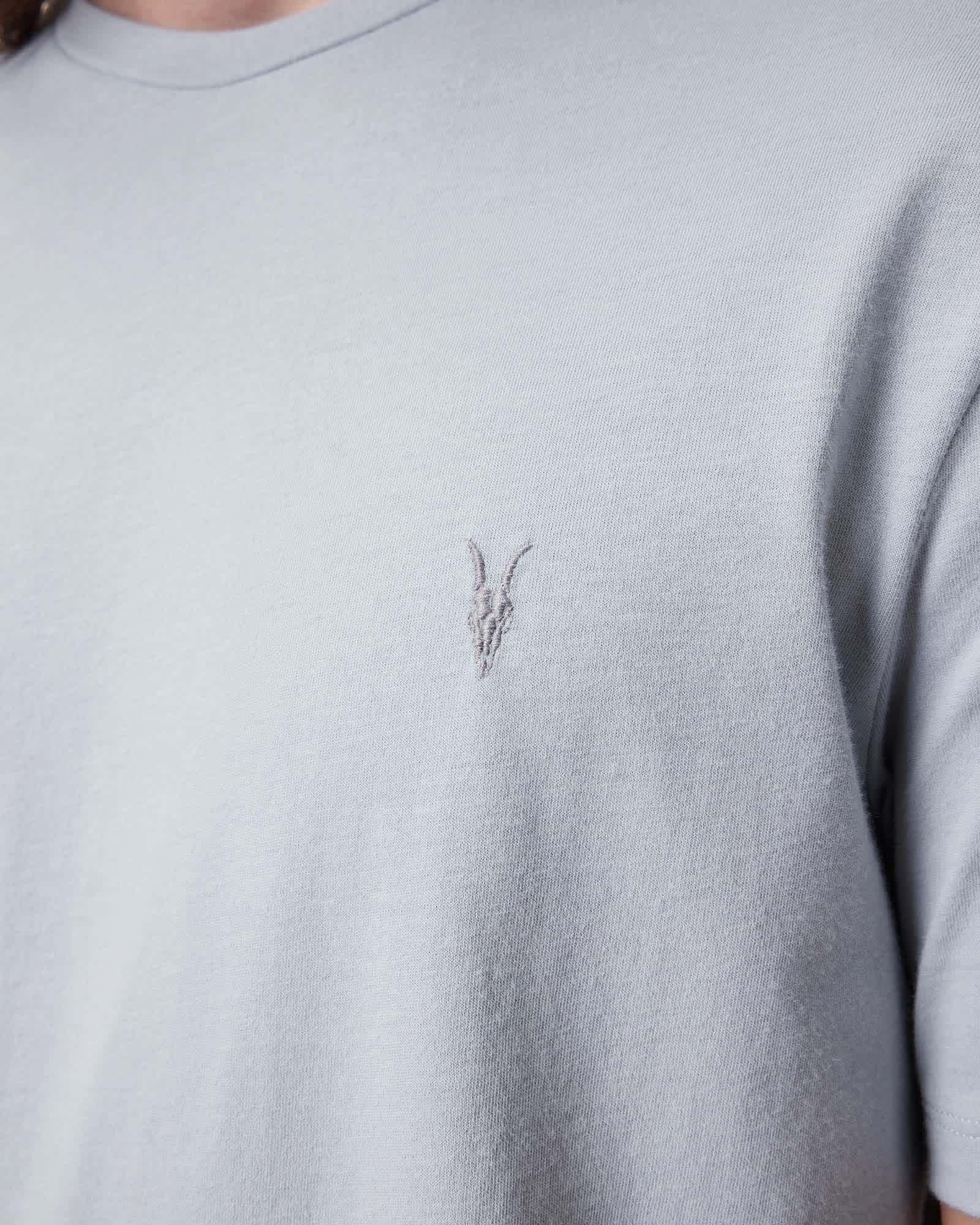 Brace Brushed Cotton T-Shirts 3 Pack BLUE/BLUE/BLUE | ALLSAINTS US Product Image