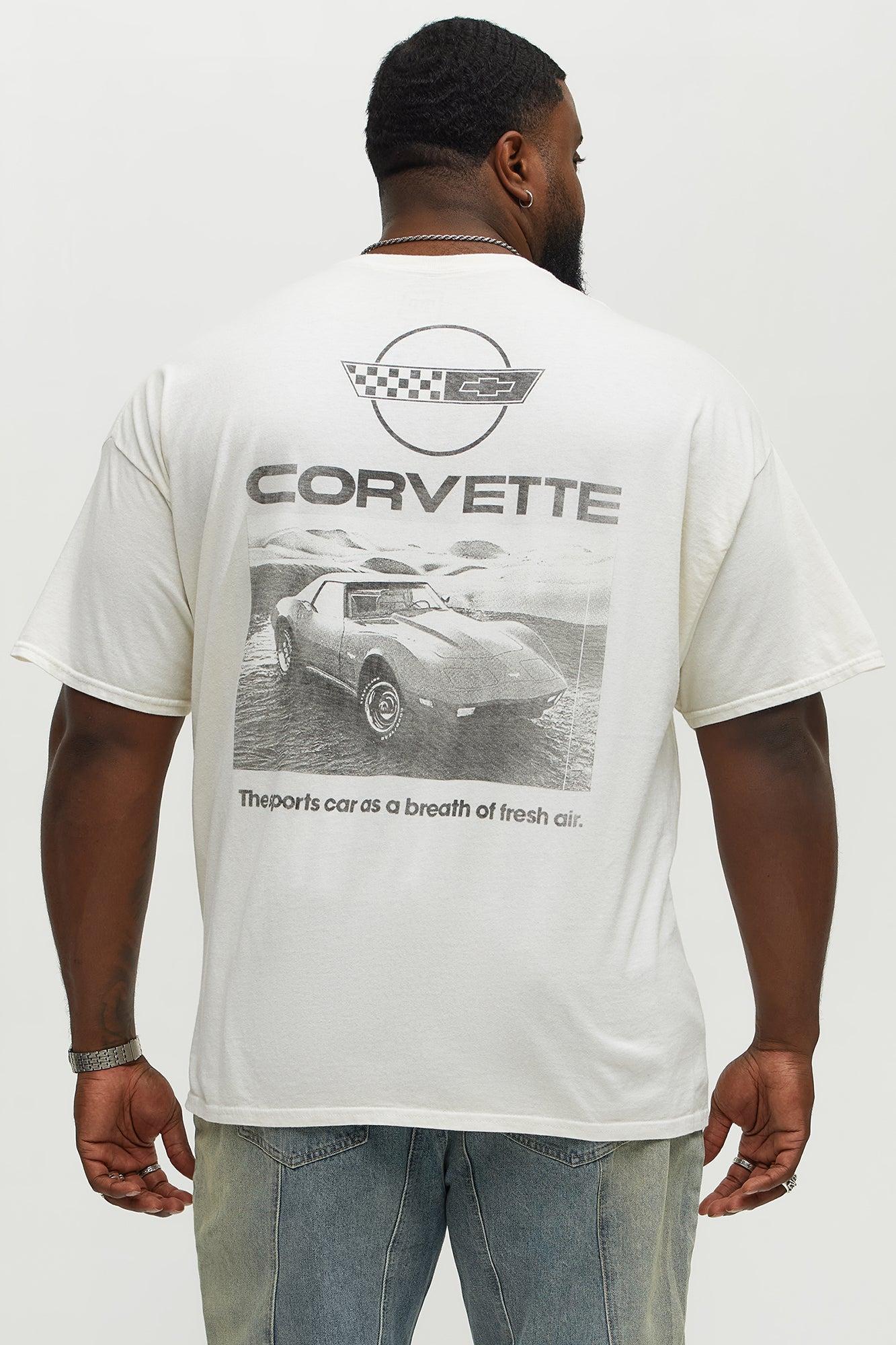 Chevy Corvette Stingray Short Sleeve Tee - Off White Male Product Image