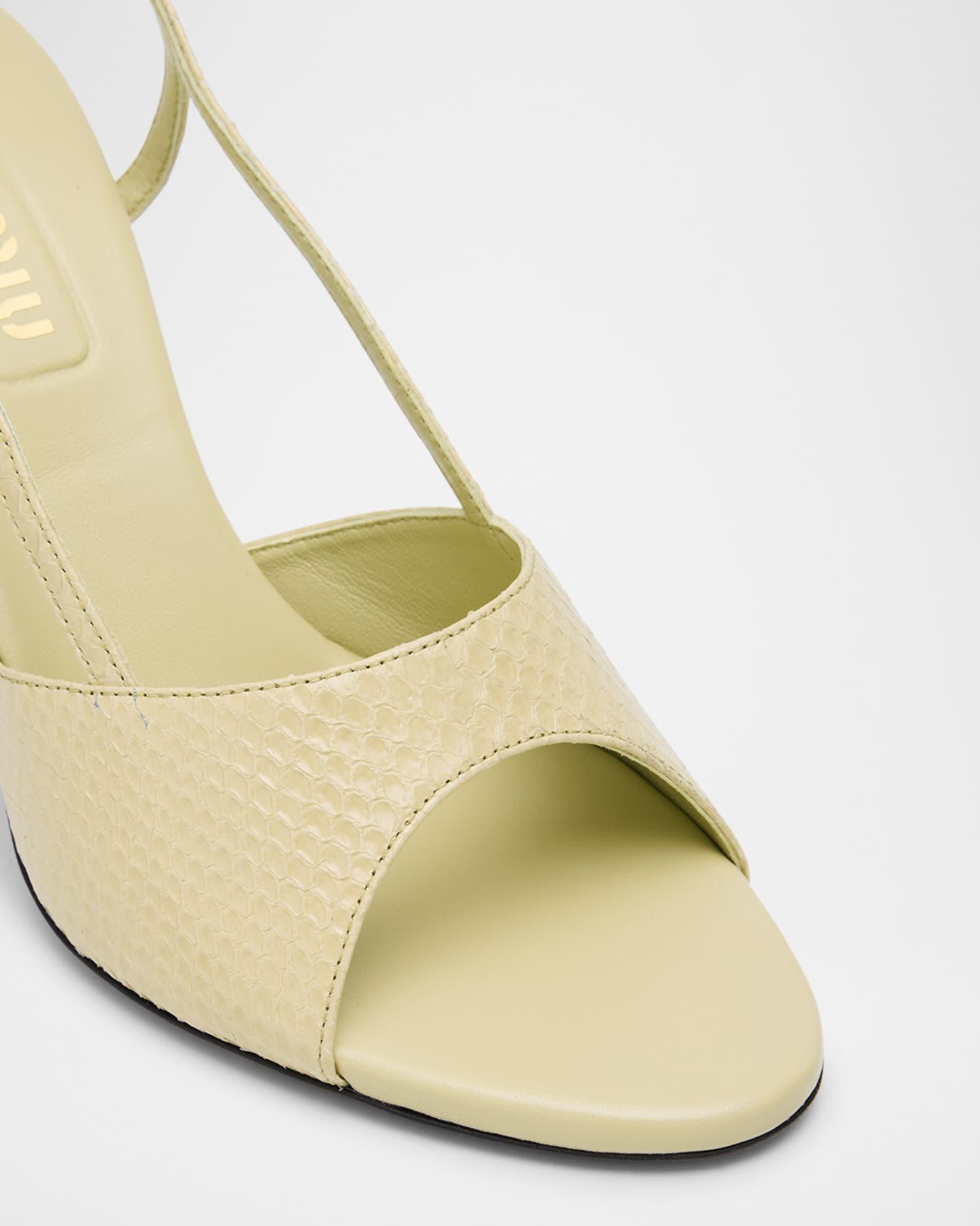 Ayer Snake Slingback Sandals Product Image