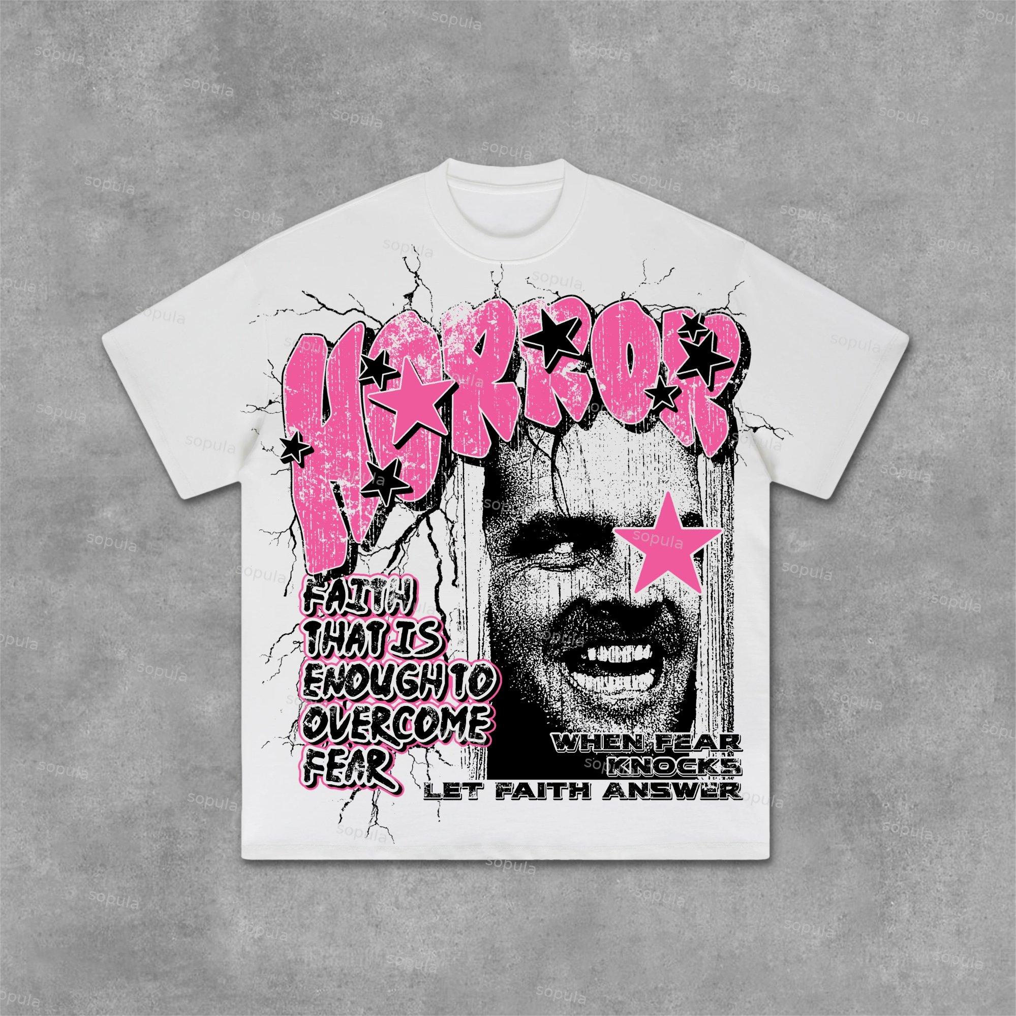 Shining - Faith Over Fear Graphics Cotton T-Shirt Product Image