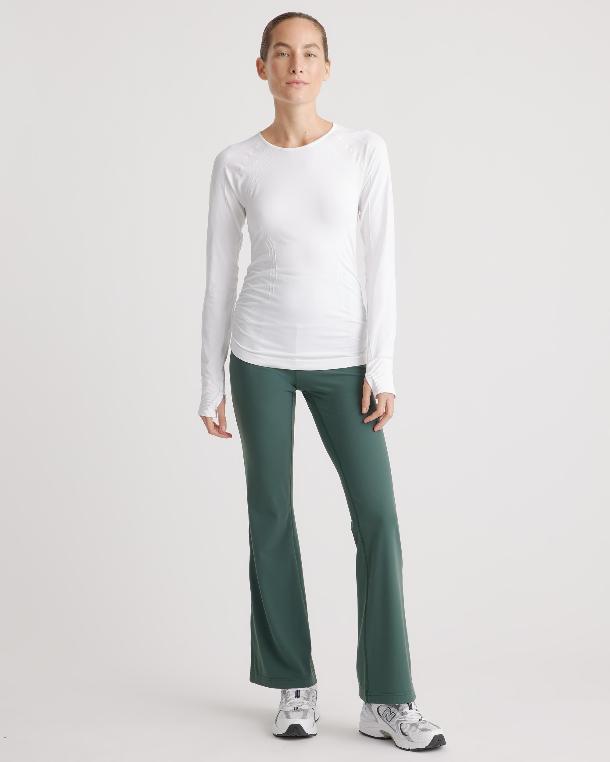Quince | Women's Seamless Ruched Long Sleeve Top Nylon Product Image