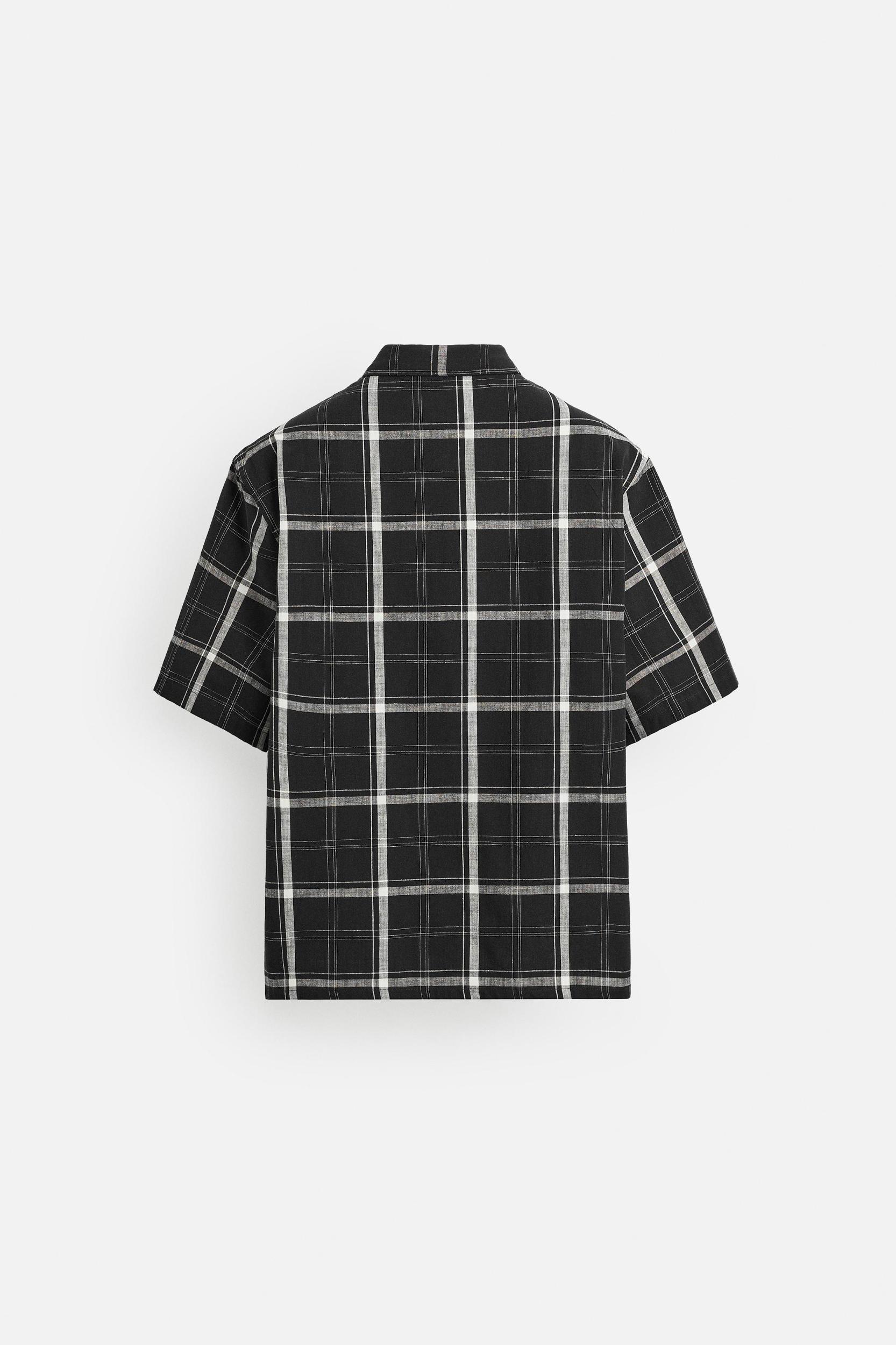 RELAXED FIT PLAID SHIRT Product Image