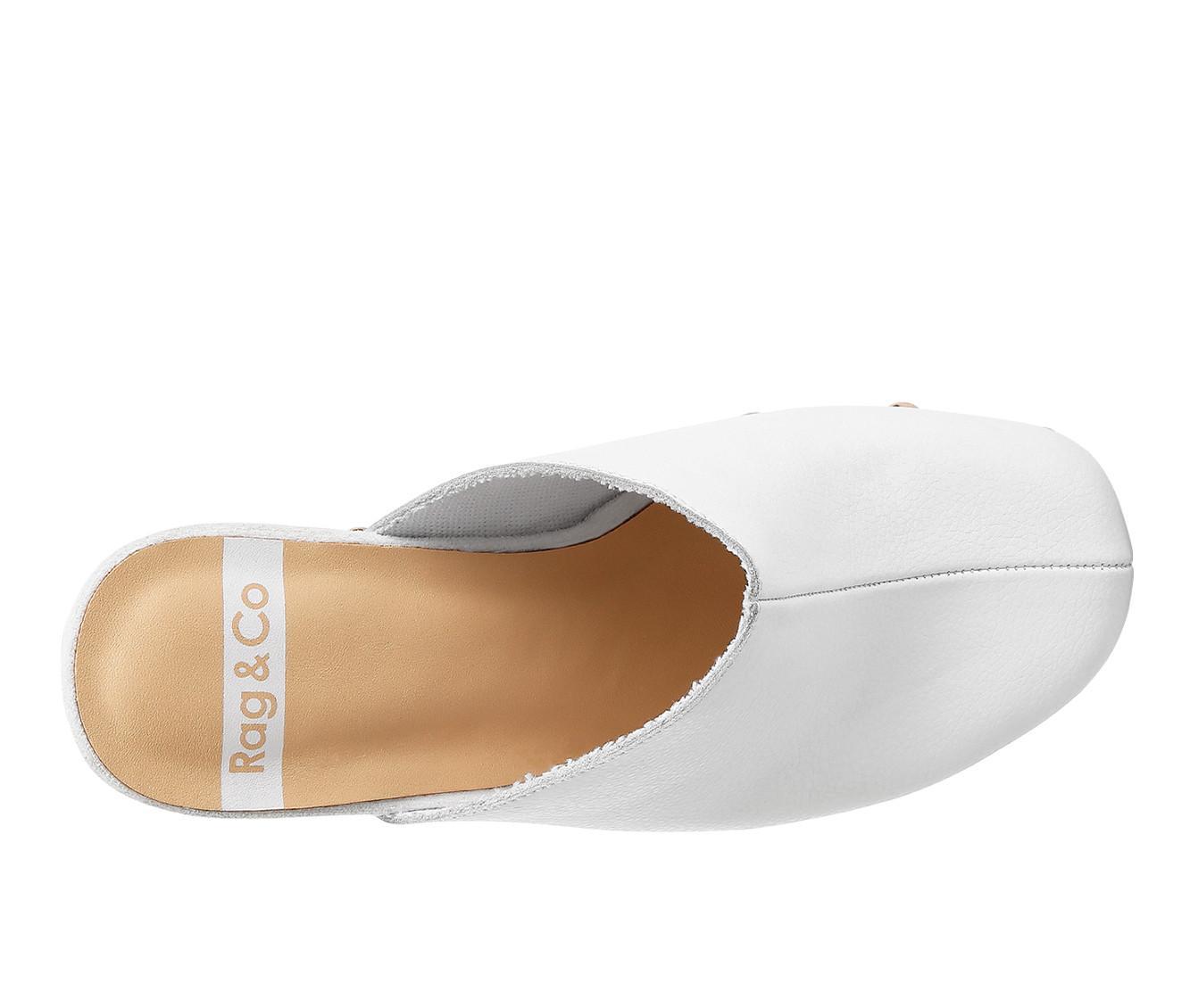 Women's Rag & Co Benji Recycled Leather Platform Heeled Clogs Product Image