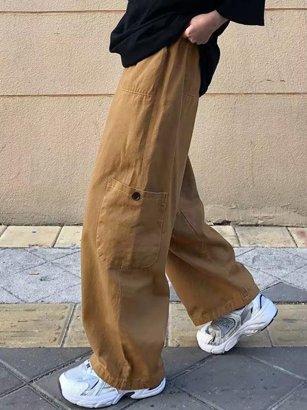Men's Casual Loose Cargo Pants Product Image