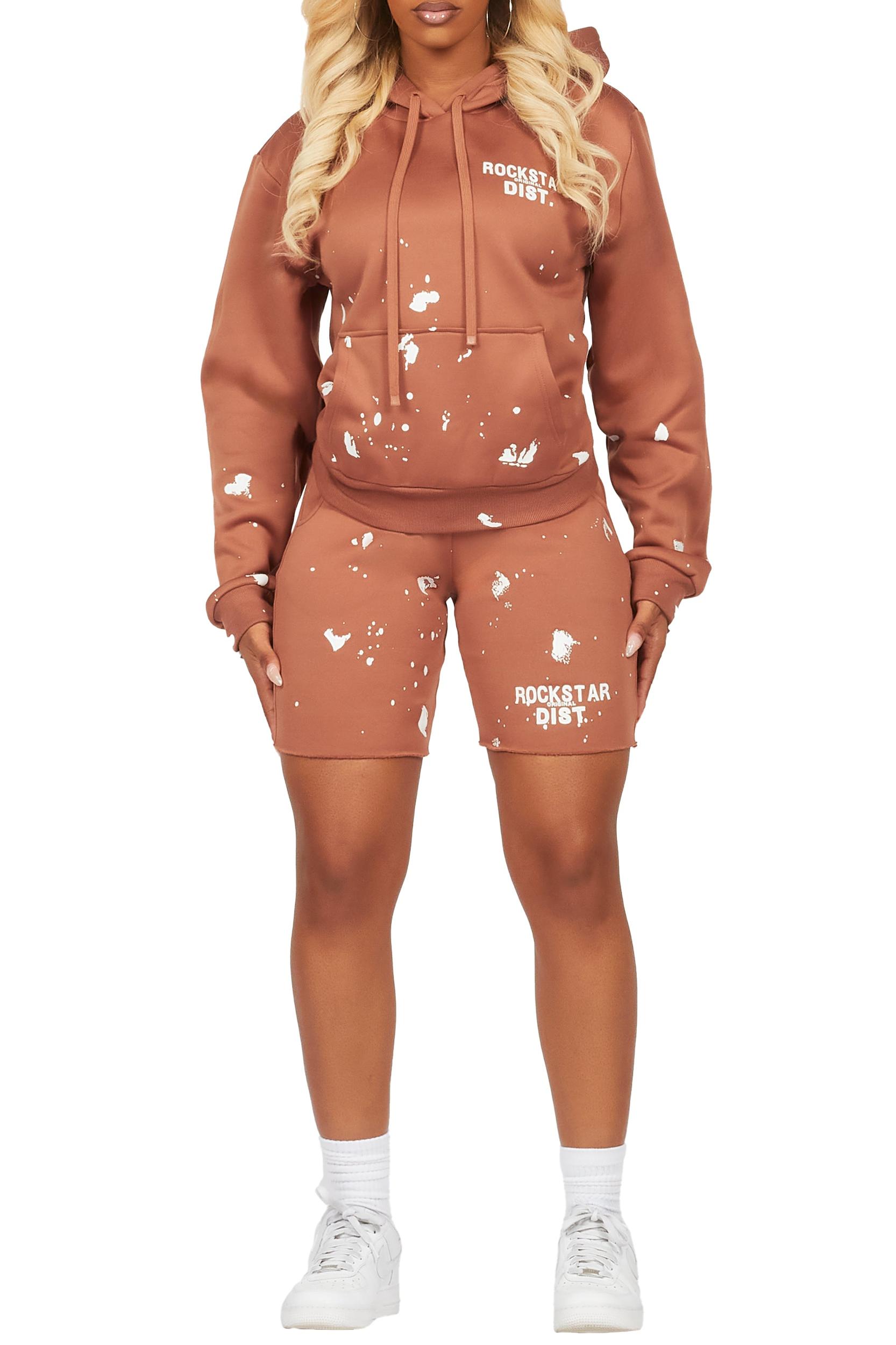 Just Between Us Mocha Short Set Female Product Image