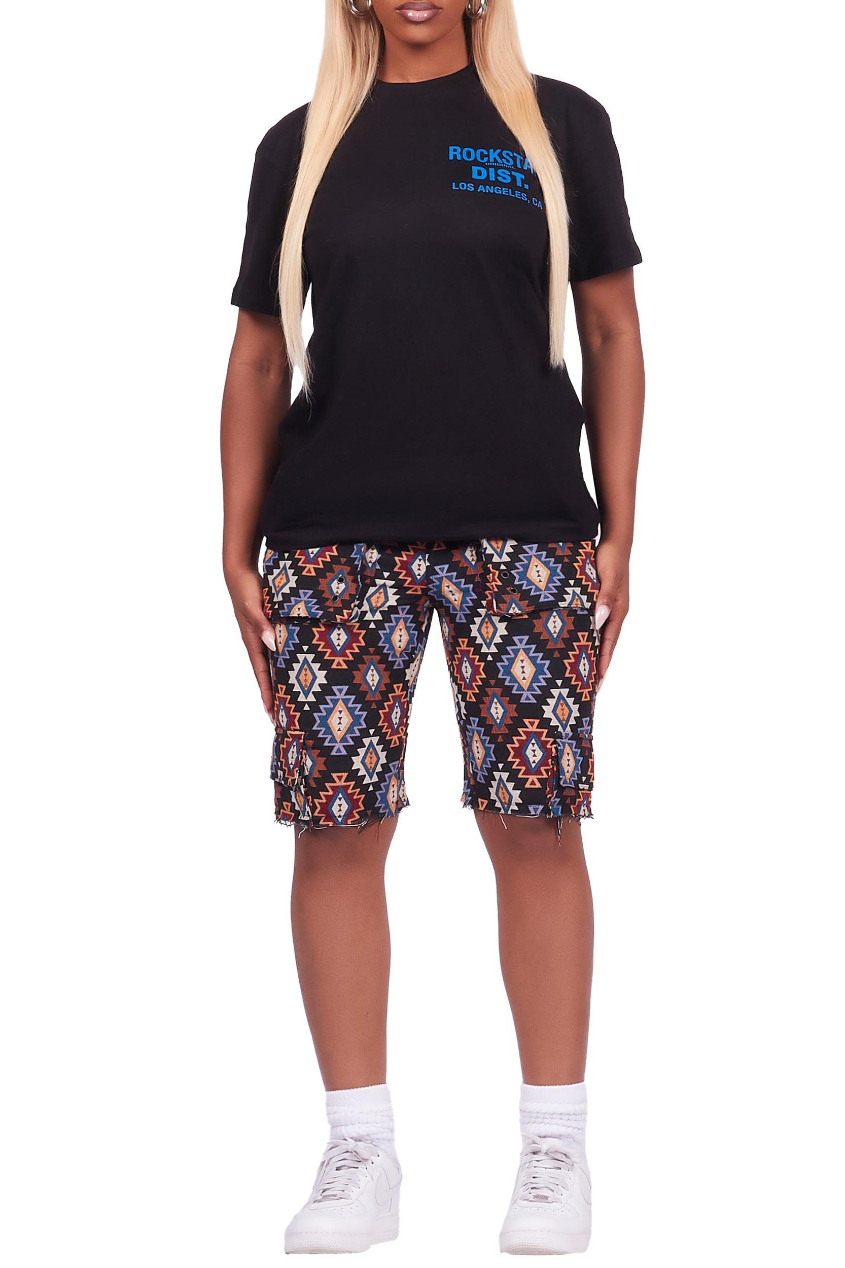 Andraila Black T-Shirt Short Set Female Product Image