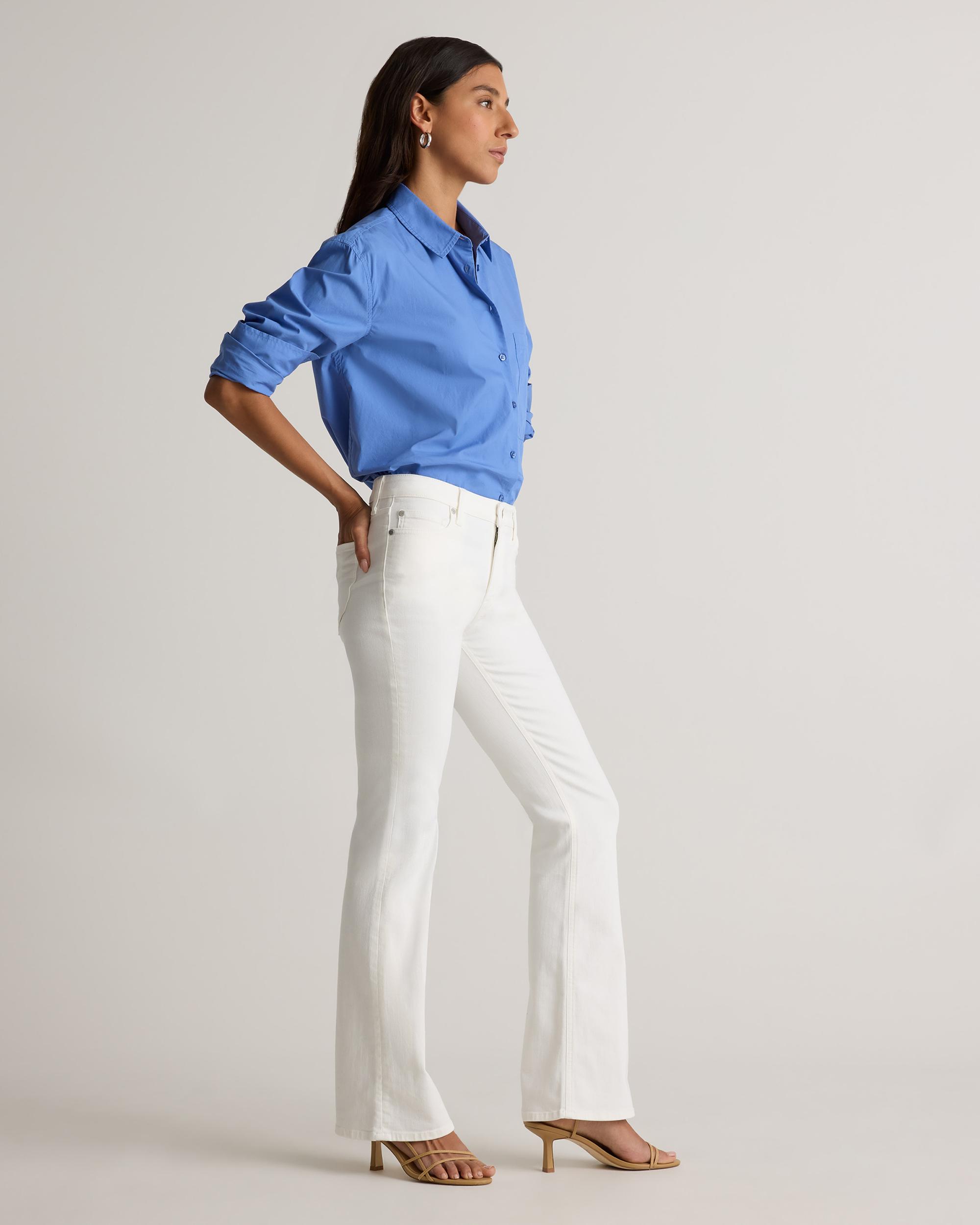 Quince | Women's Luna Stretch Flare Jeans Organic Cotton Product Image