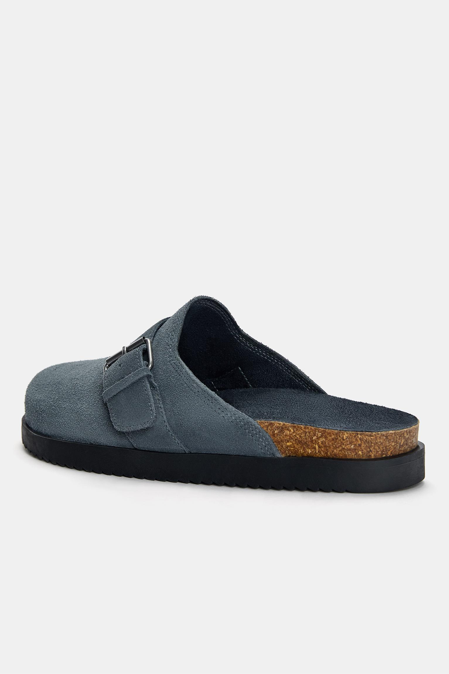 Leather clogs with buckle Product Image