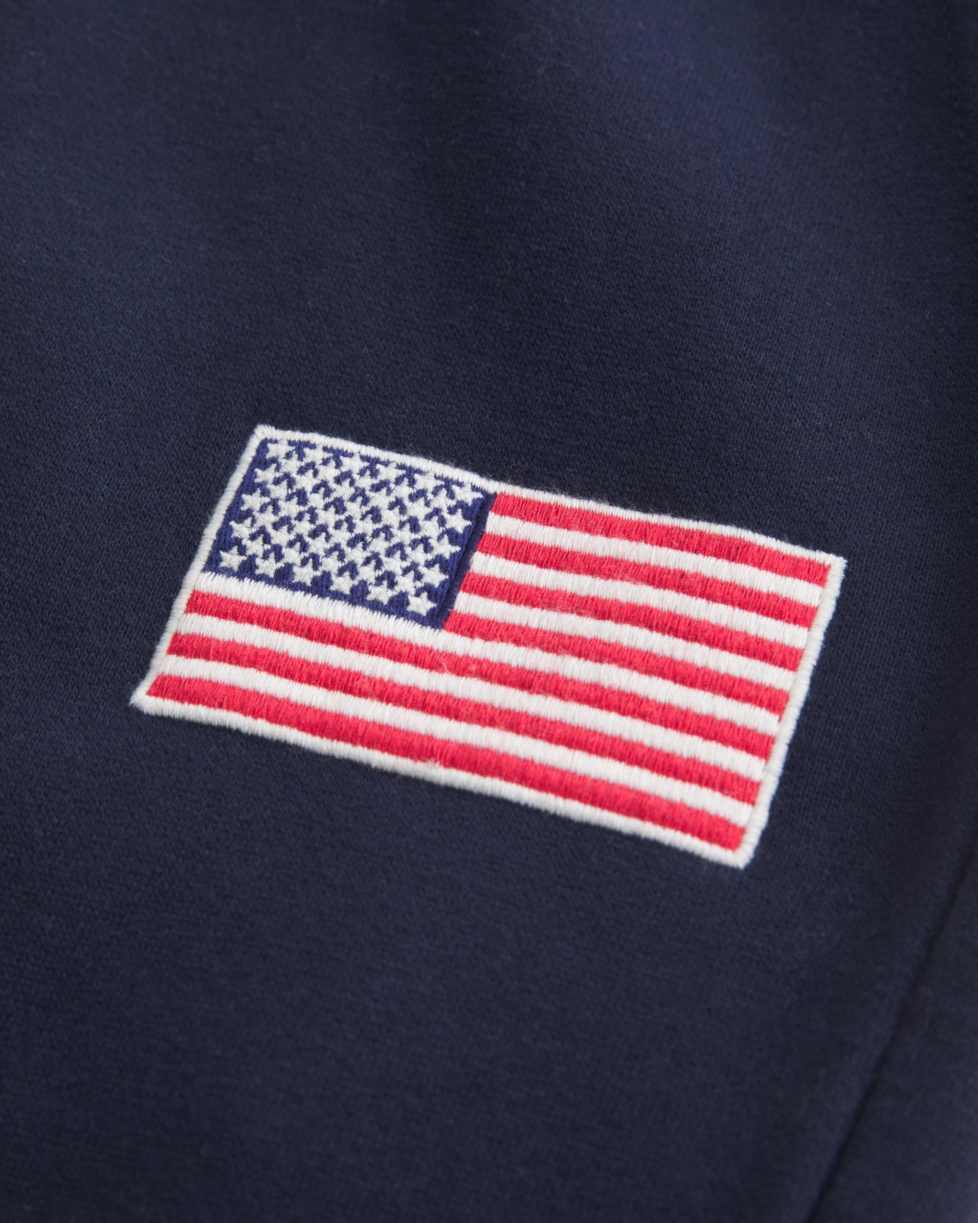 American Flag Graphic Straight Sweatpants Product Image