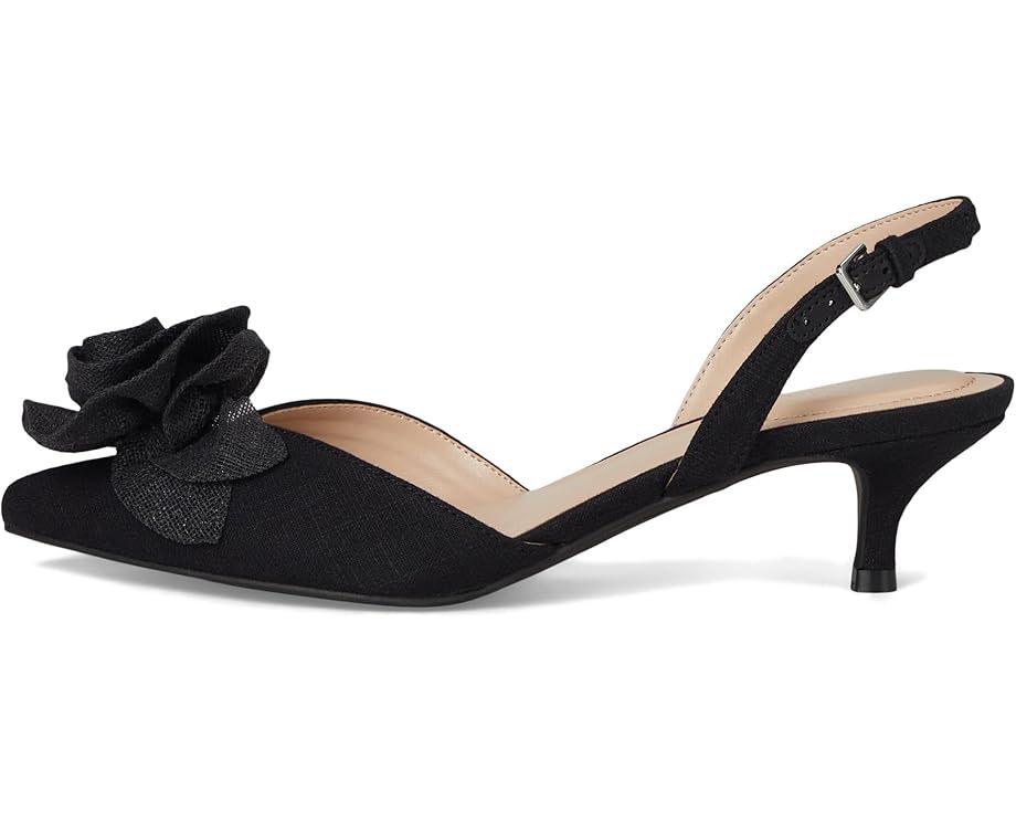 Debra Slingback Kitten Heel - Plaid/Satin Product Image