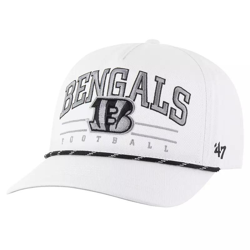 Men's '47 White Cincinnati Bengals Roscoe Speckle Adjustable Hat Product Image