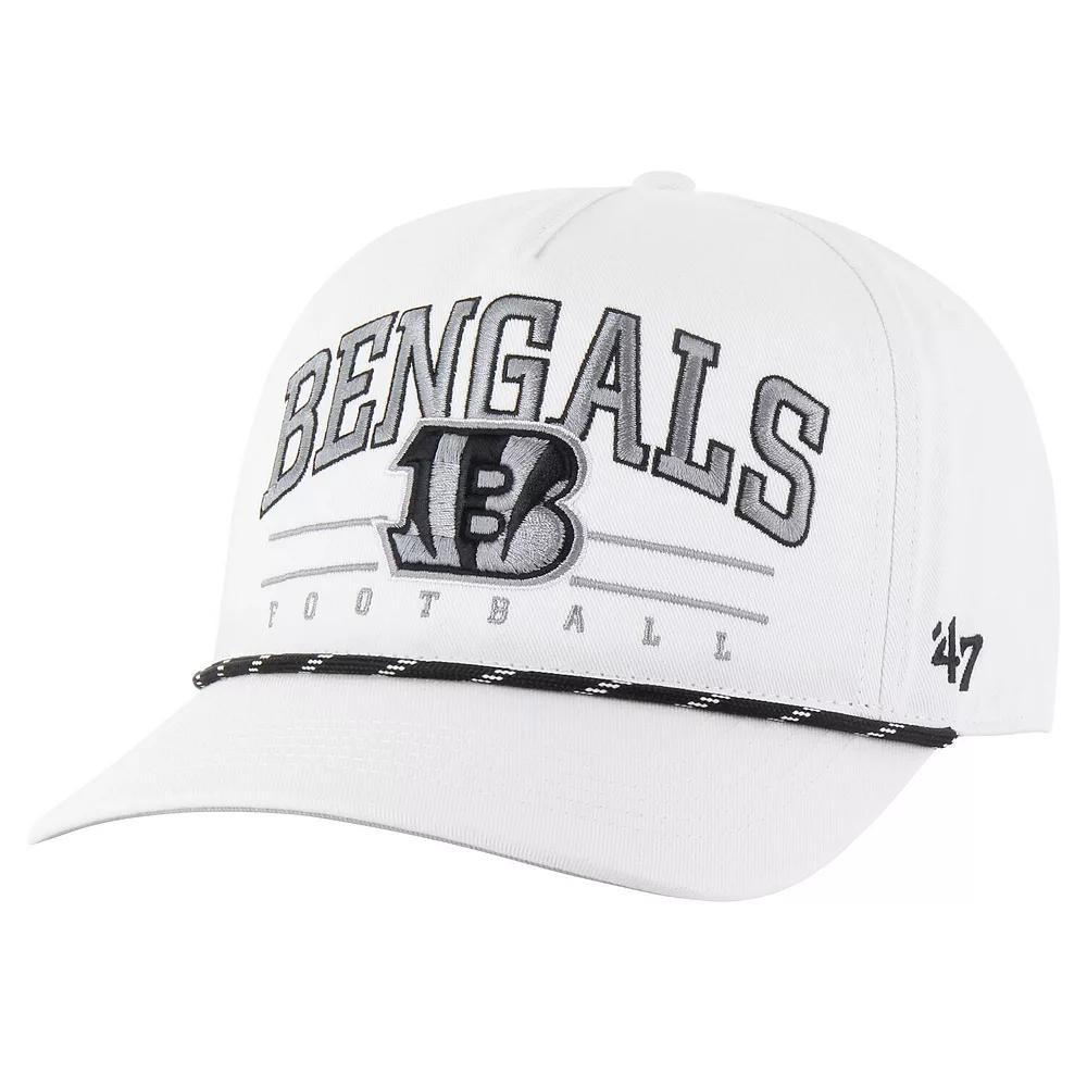 Men's '47 White Cincinnati Bengals Roscoe Speckle Adjustable Hat Product Image