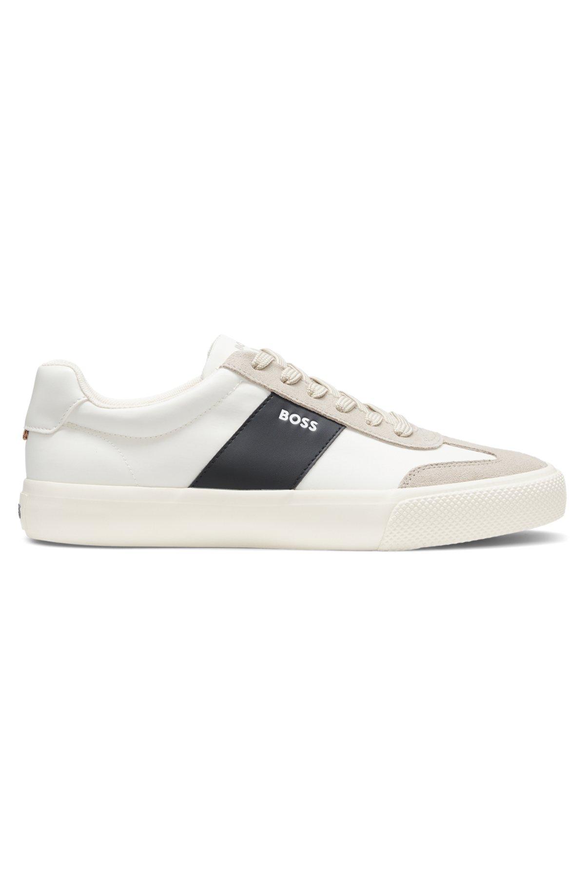 Low-top trainers with suede trims Product Image