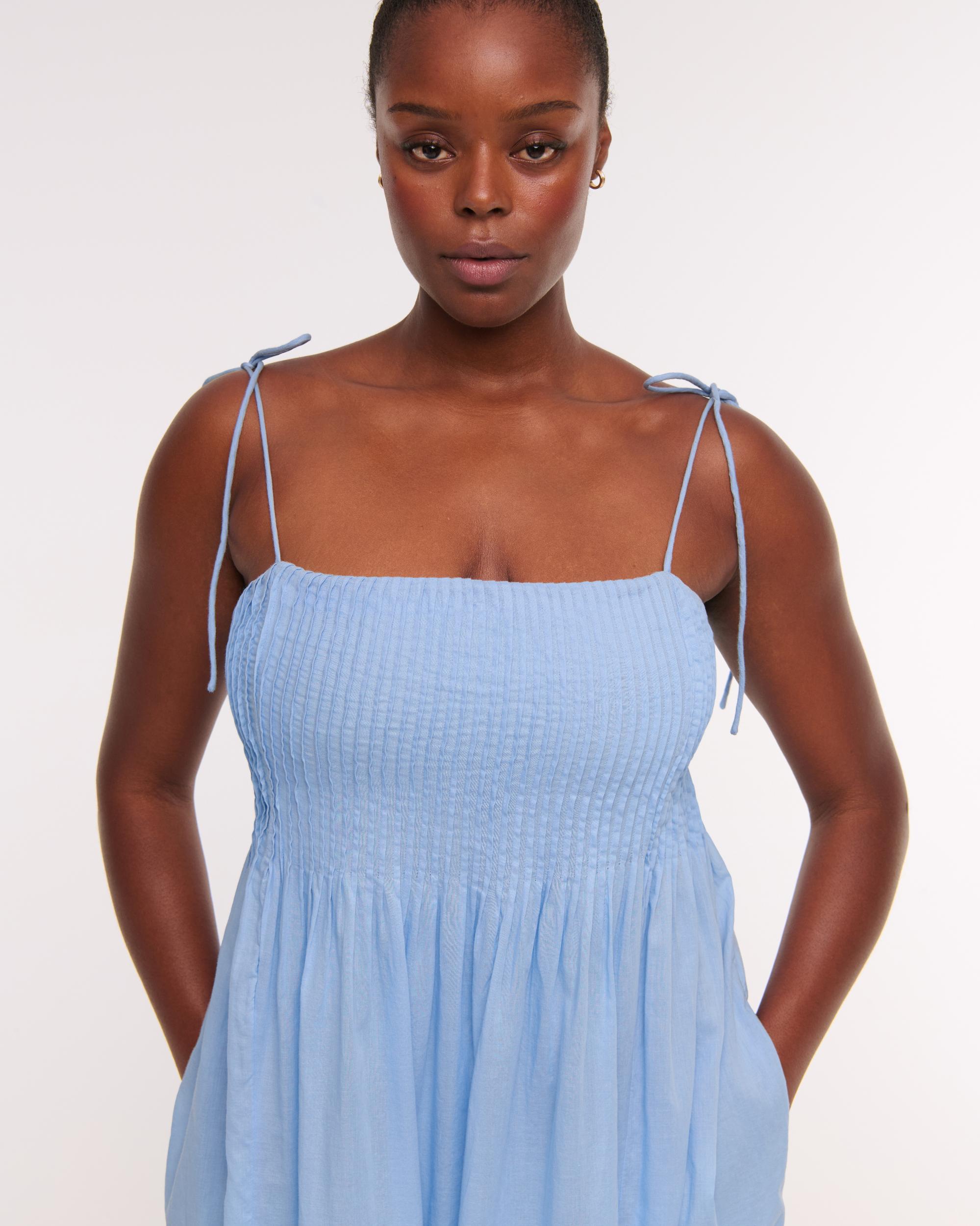 Pintuck Flowy Maxi Dress Product Image