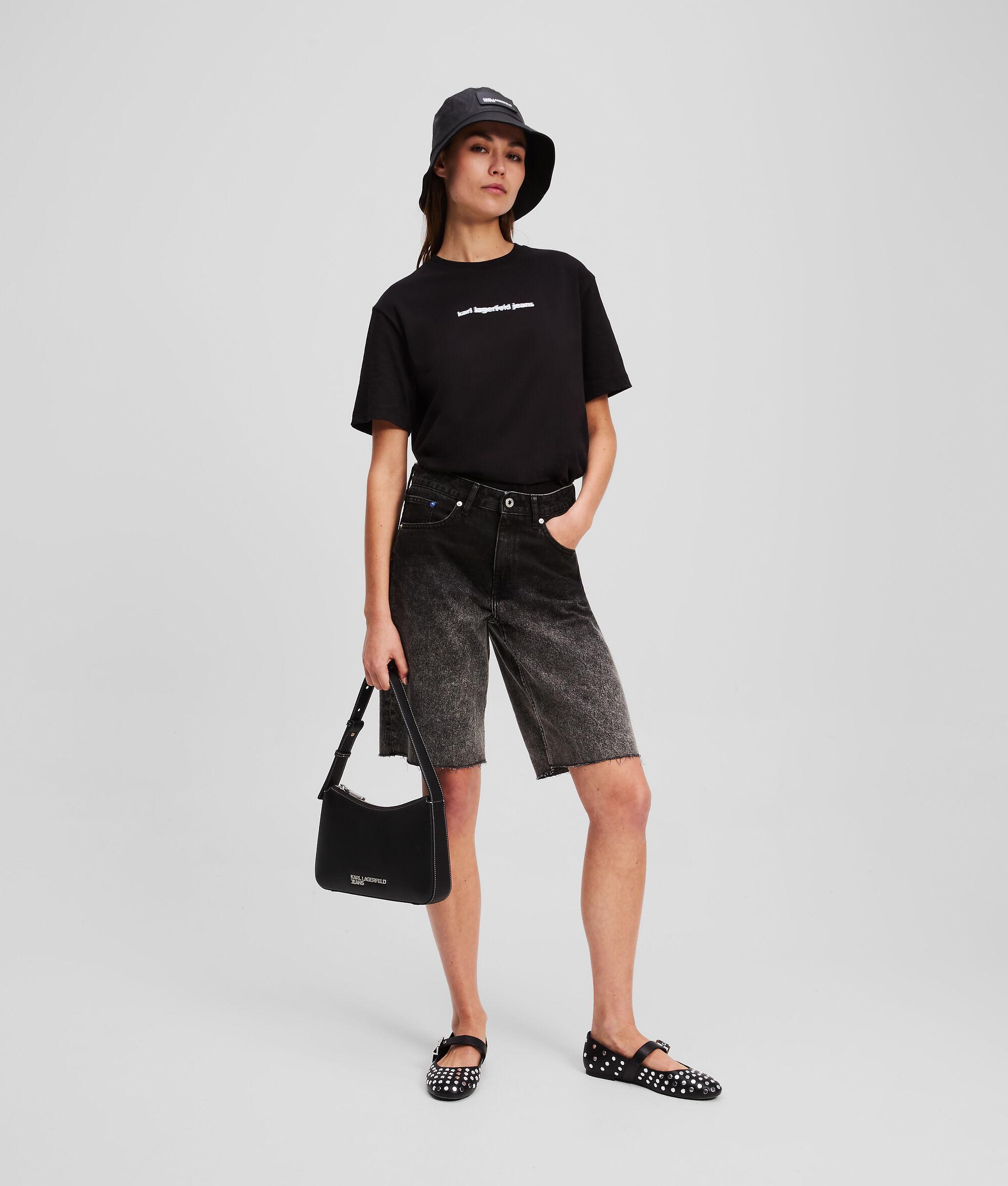 OMBRÉ DENIM SHORTS Product Image