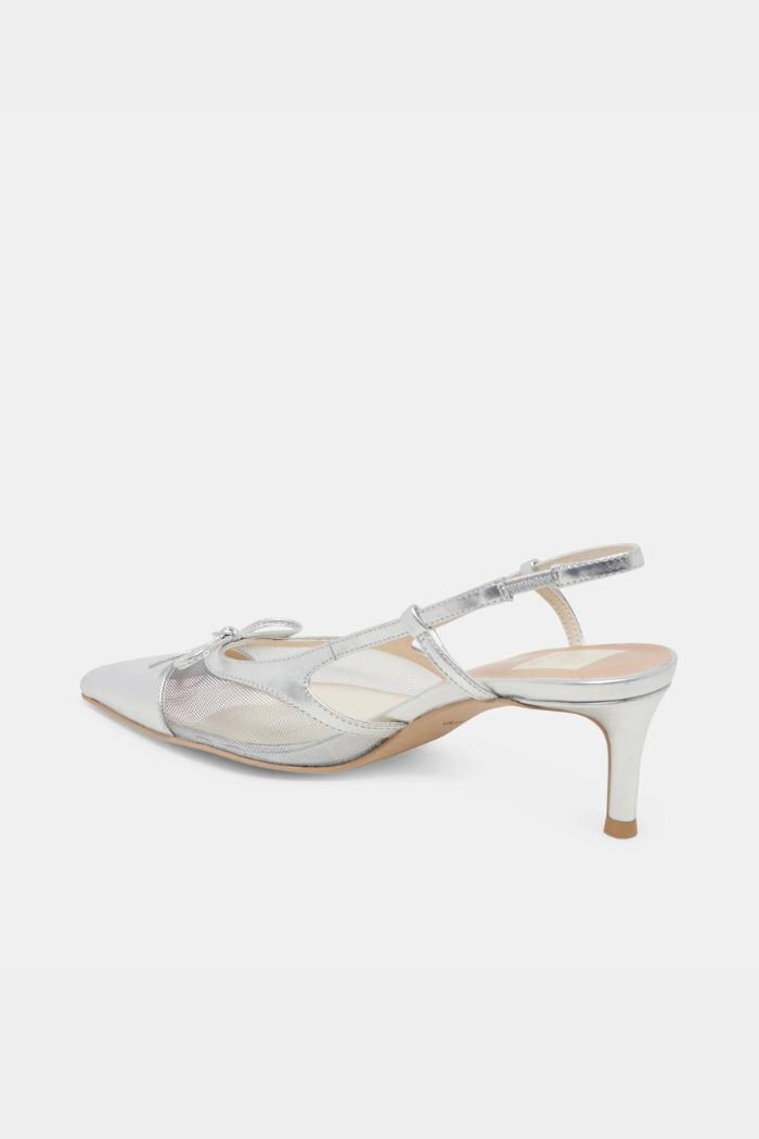 Kandi Heels - Silver Mesh Product Image