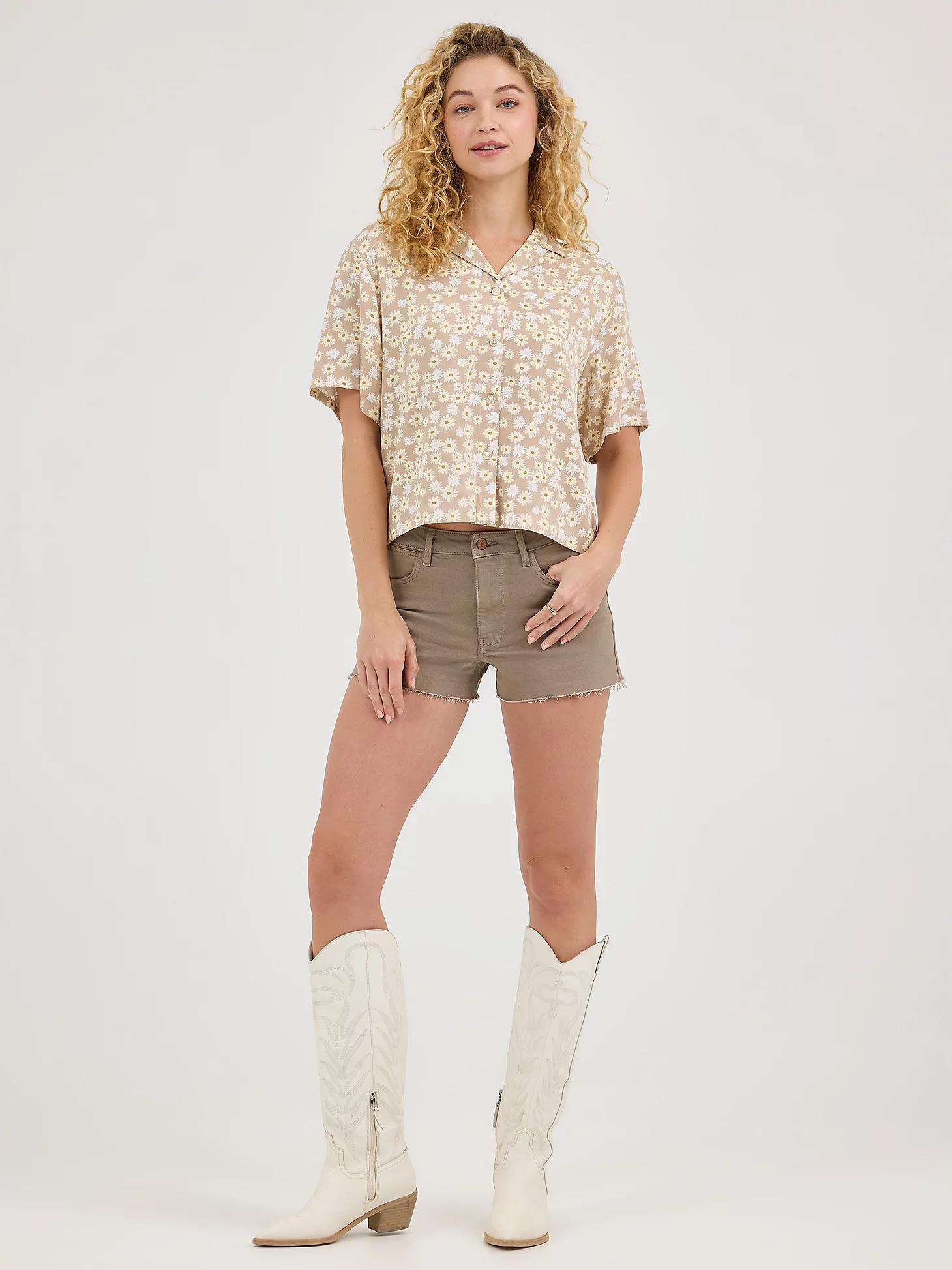 Women's Camp Shirt | Women's TOPS | Wrangler® Product Image