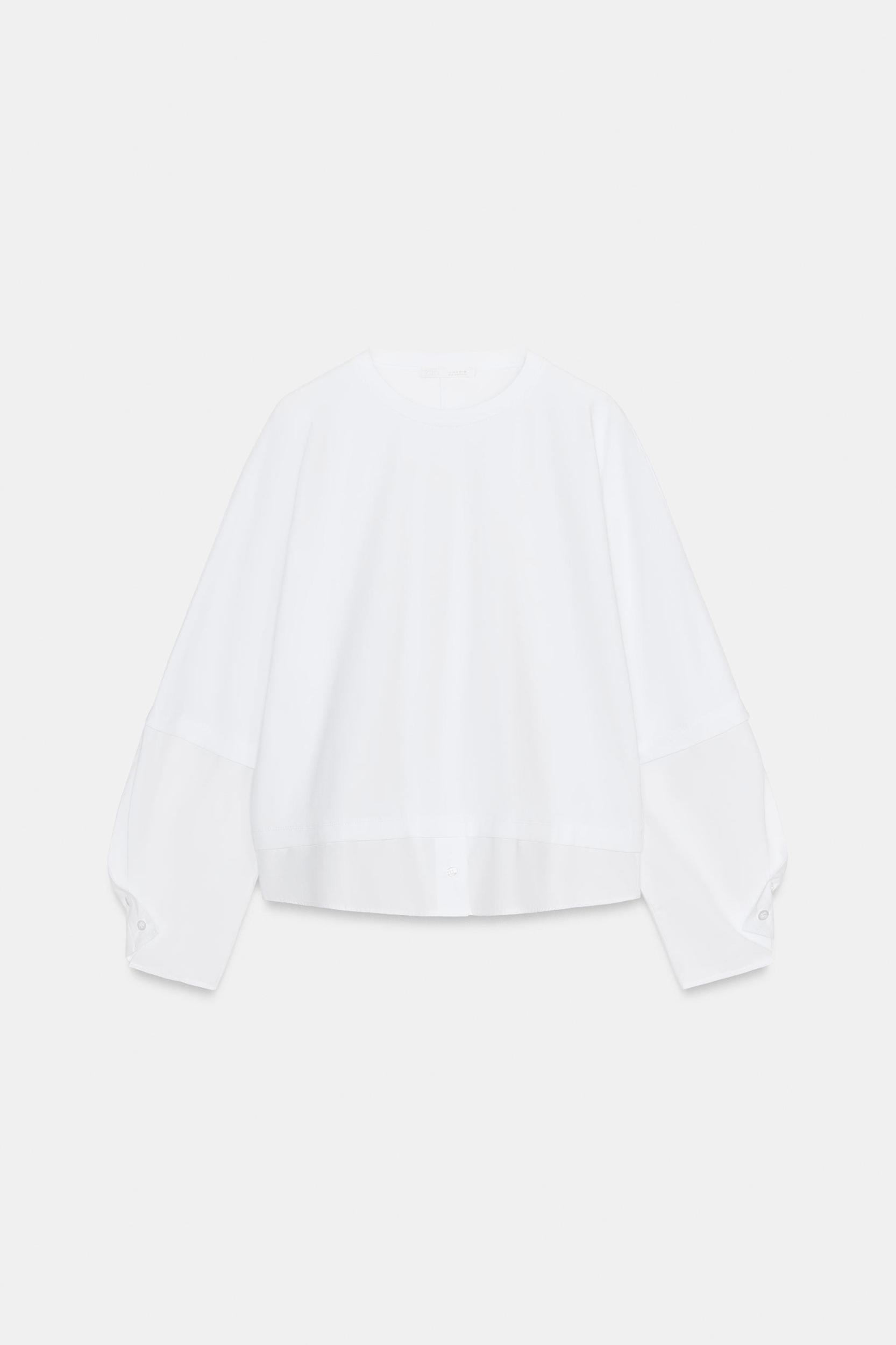 COMBINED POPLIN T-SHIRT Product Image