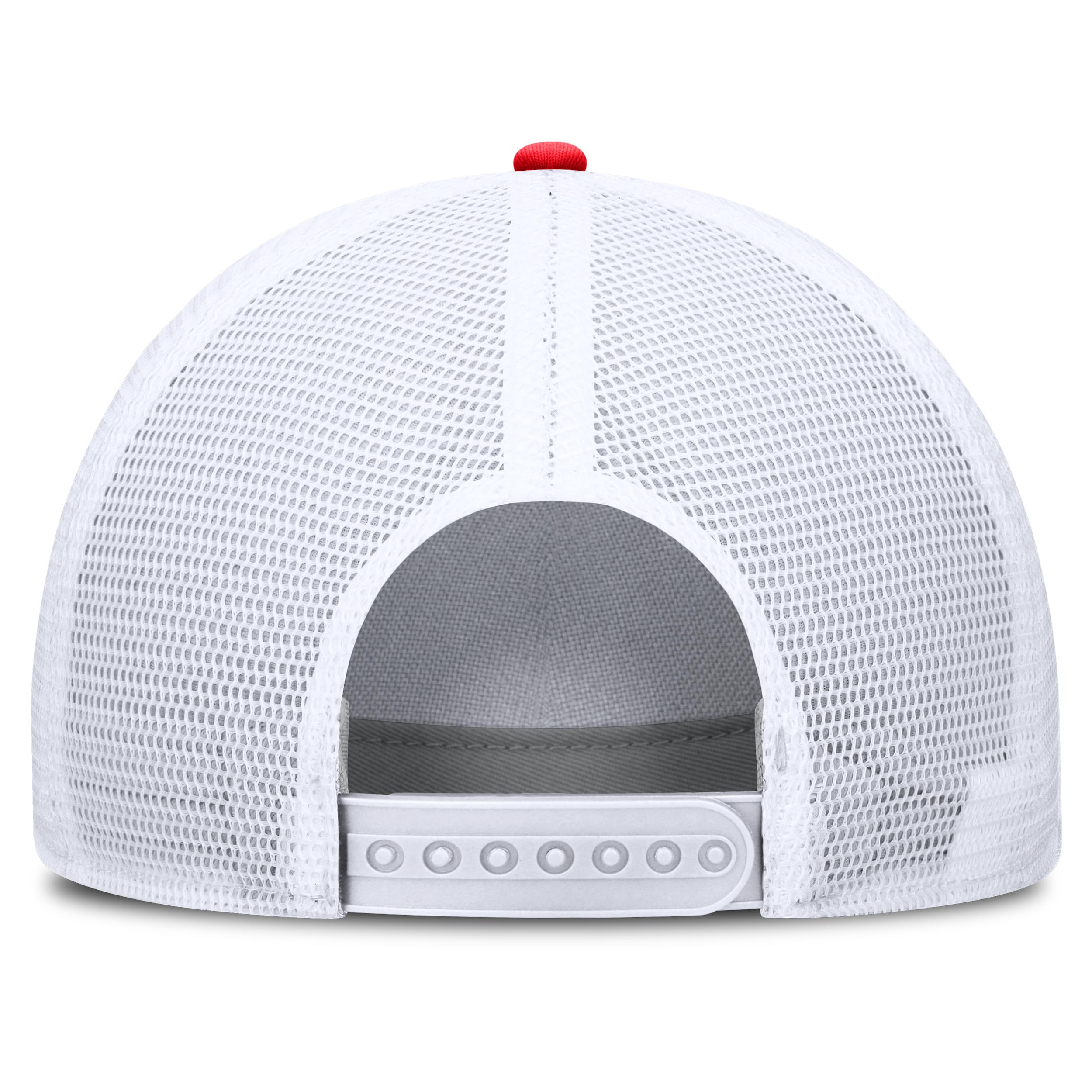 Chicago Cubs Neon 90s Rise Nike Mens Dri-FIT MLB Trucker Adjustable Hat | NB520GMTC78-53M Product Image