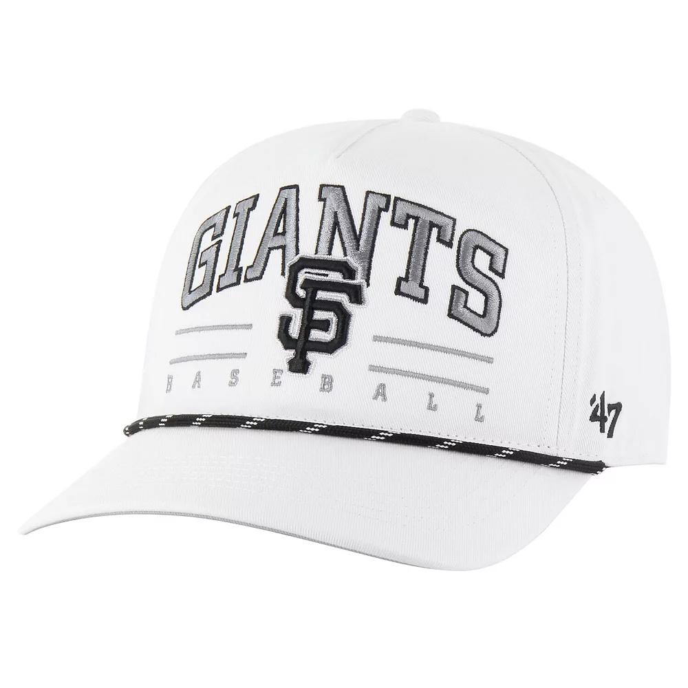 Men's '47 White San Francisco Giants Roscoe Speckle Hitch Adjustable Hat Product Image