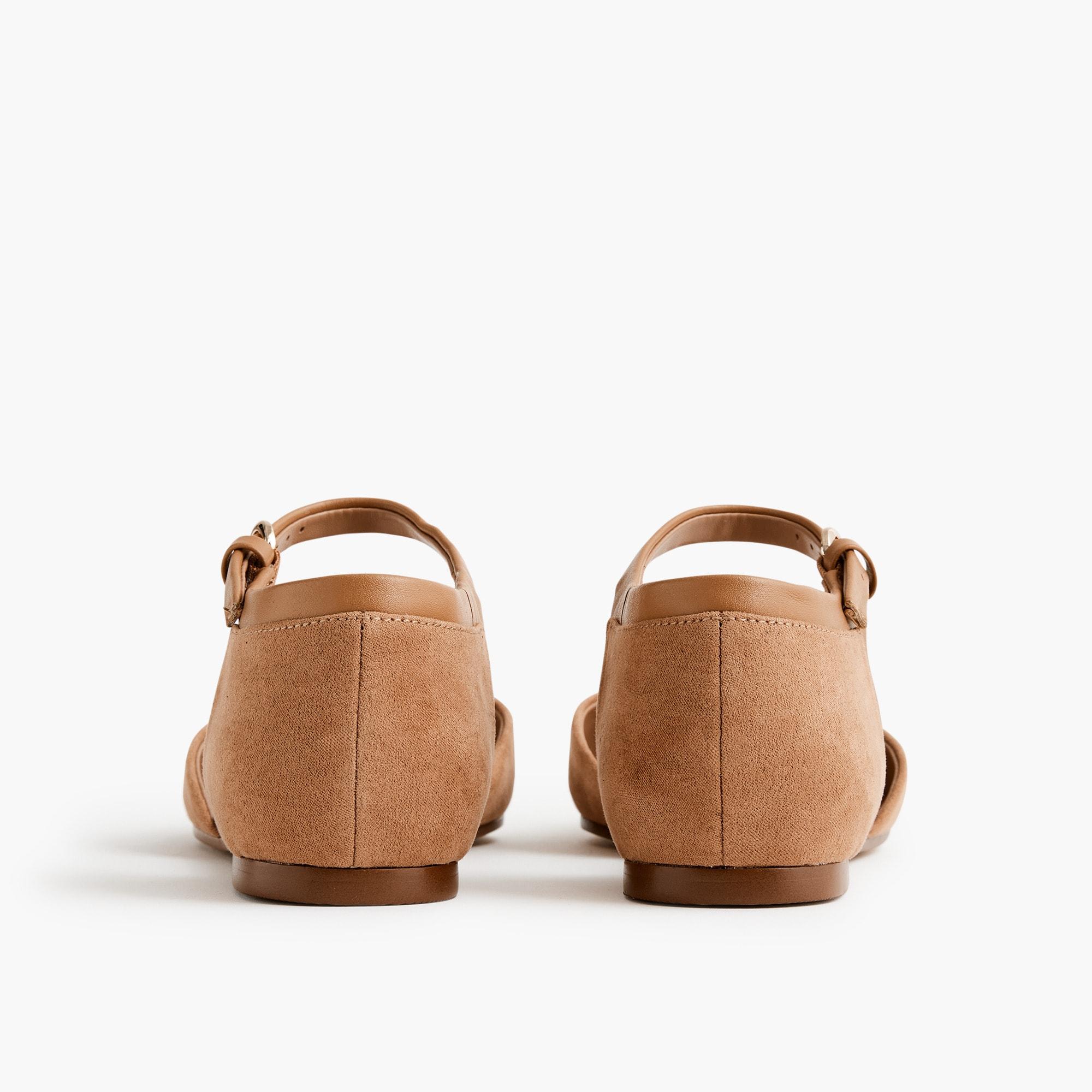 Pointed-toe ankle-strap flats Product Image