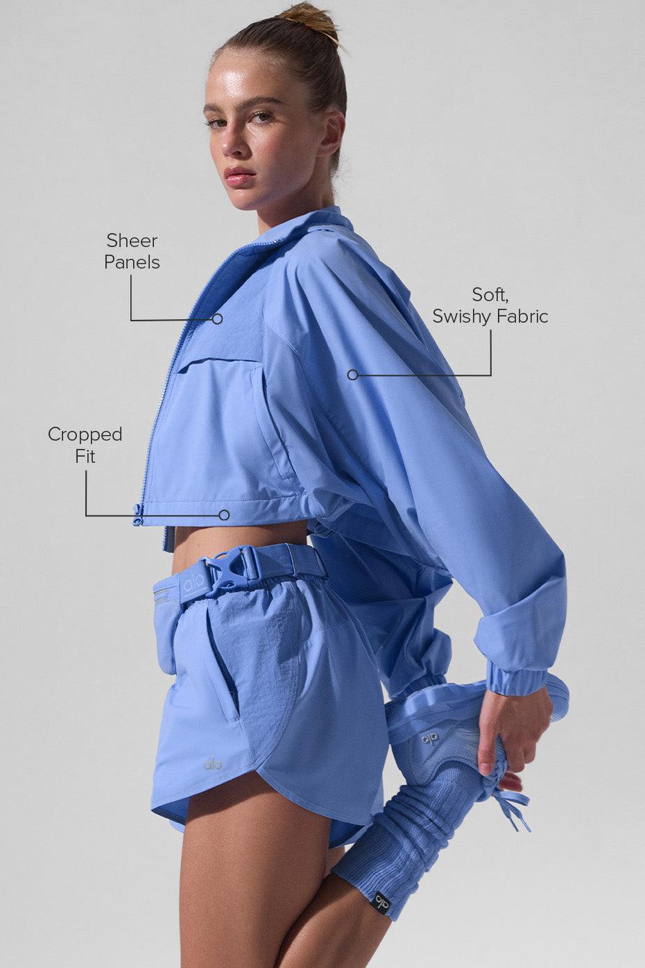 Cropped Playmaker Jacket - Crystal Clear Blue Female Product Image