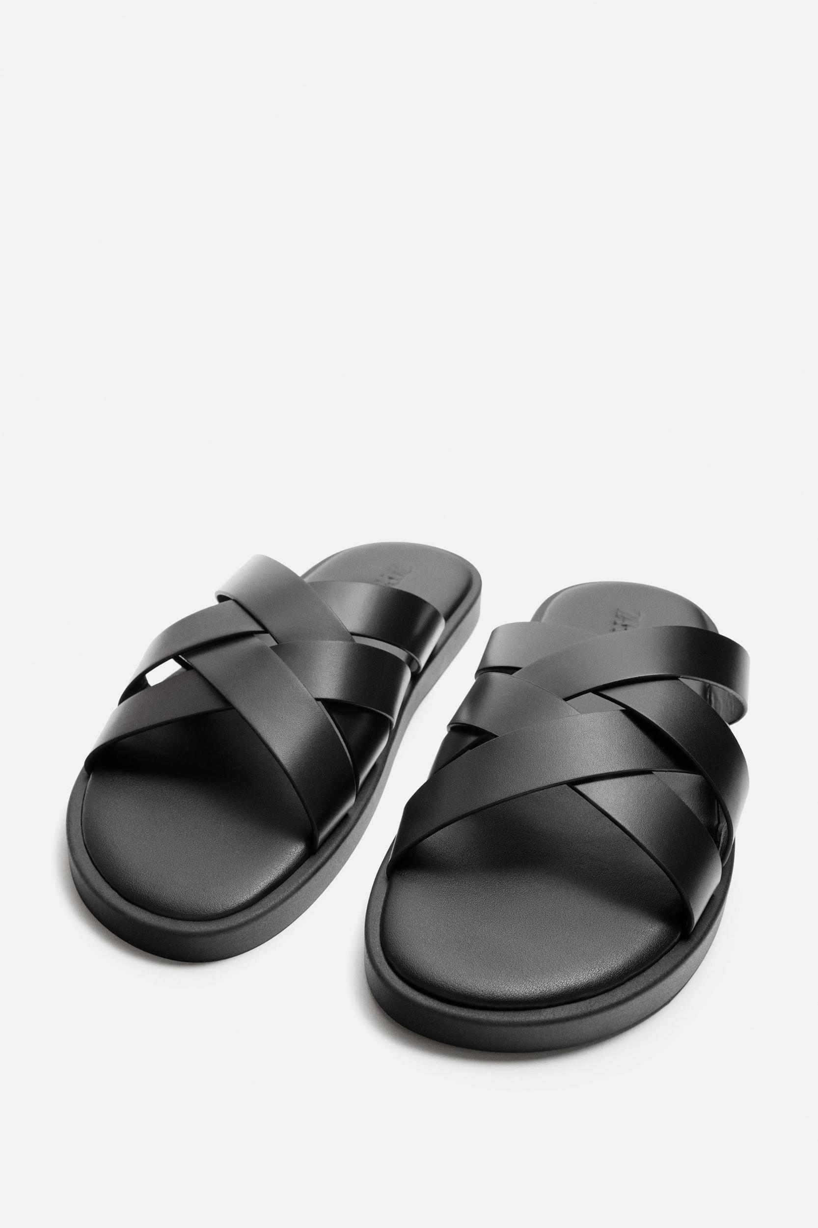 LEATHER STRAP SANDALS Product Image