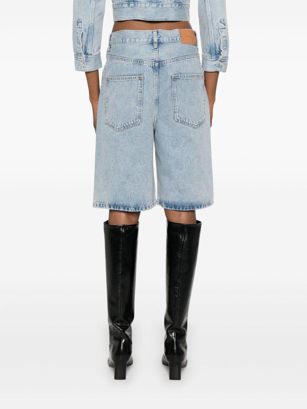 low-rise denim shorts Product Image