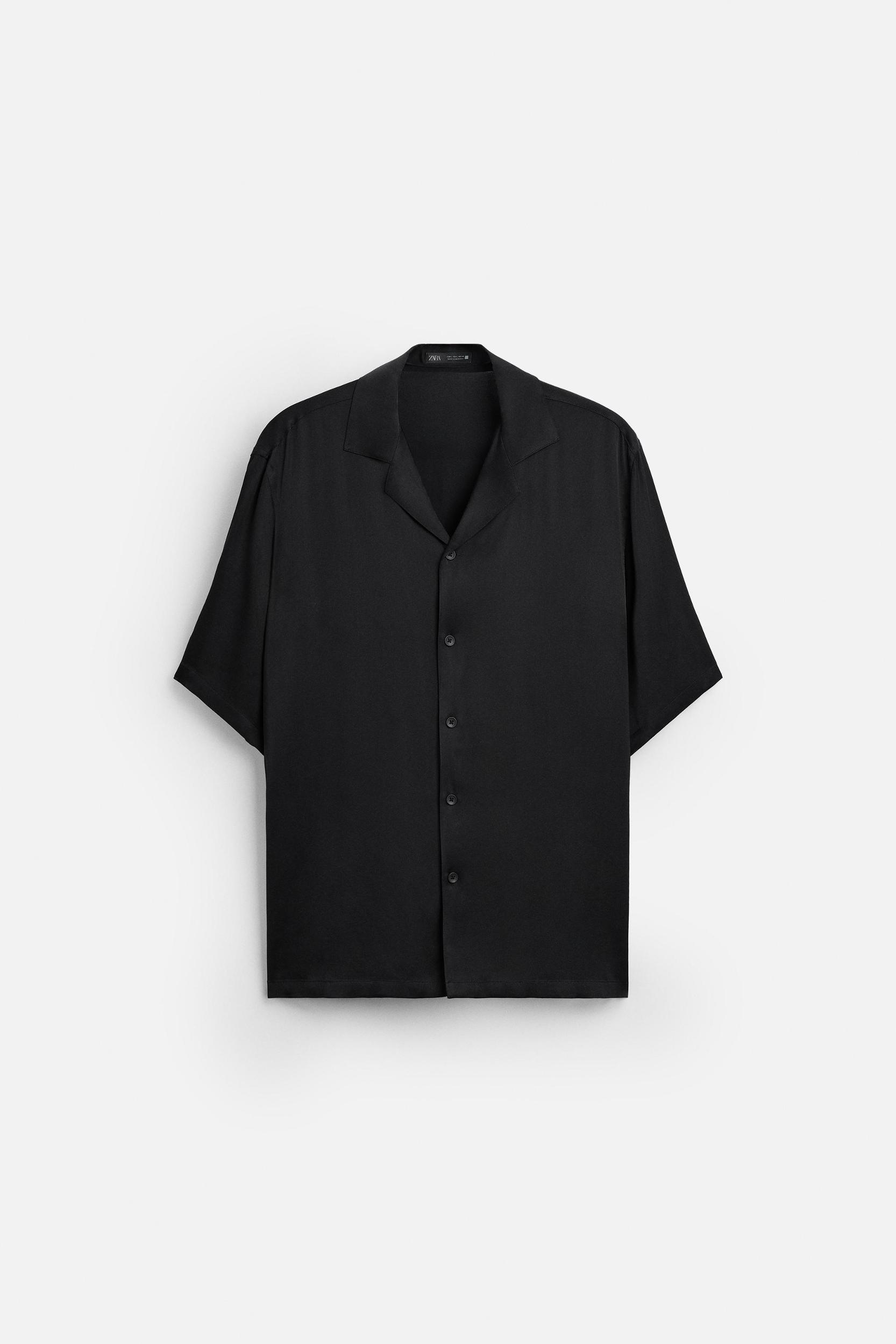 RELAXED FIT SATIN SHIRT Product Image