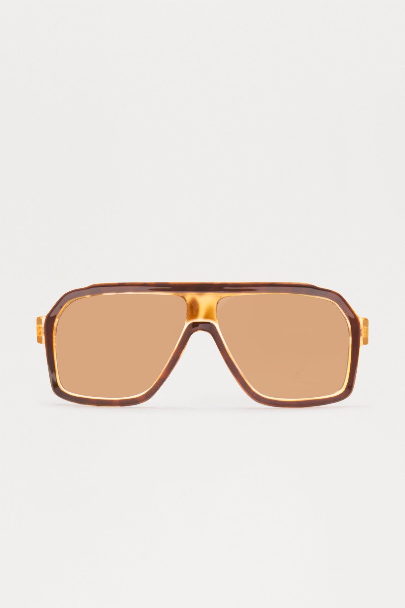 See Me Shield Sunglasses - Brown Female Product Image