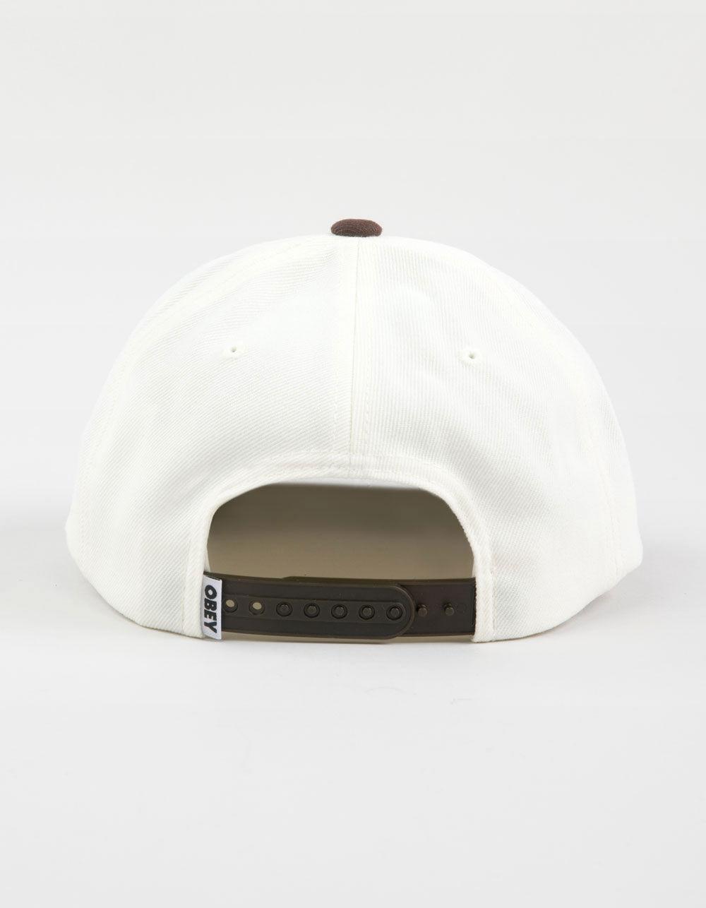 OBEY 2 Tone 6 Panel Snapback Hat - BURGUNDY COMBO Product Image