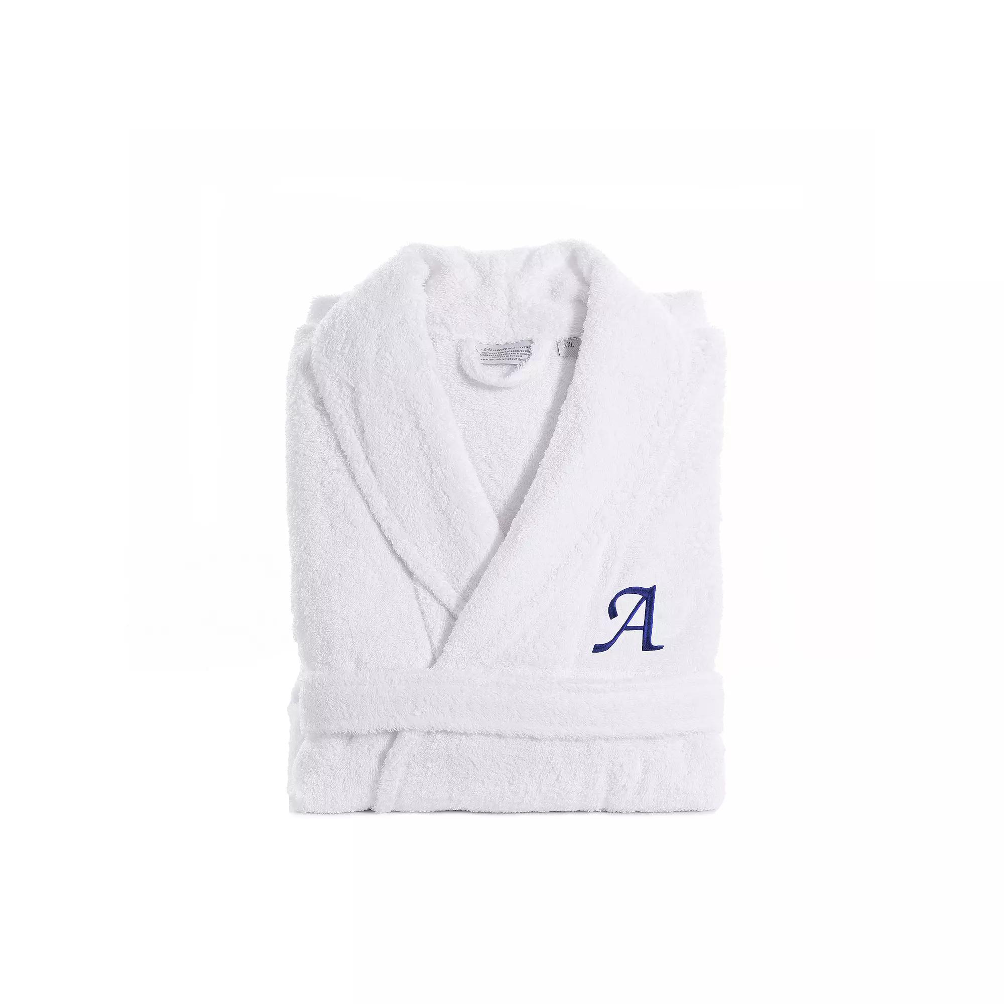 Linum Home Textiles Turkish Cotton Personalized Unisex Embroidered Terry Bathrobe, Adult Unisex,  Product Image
