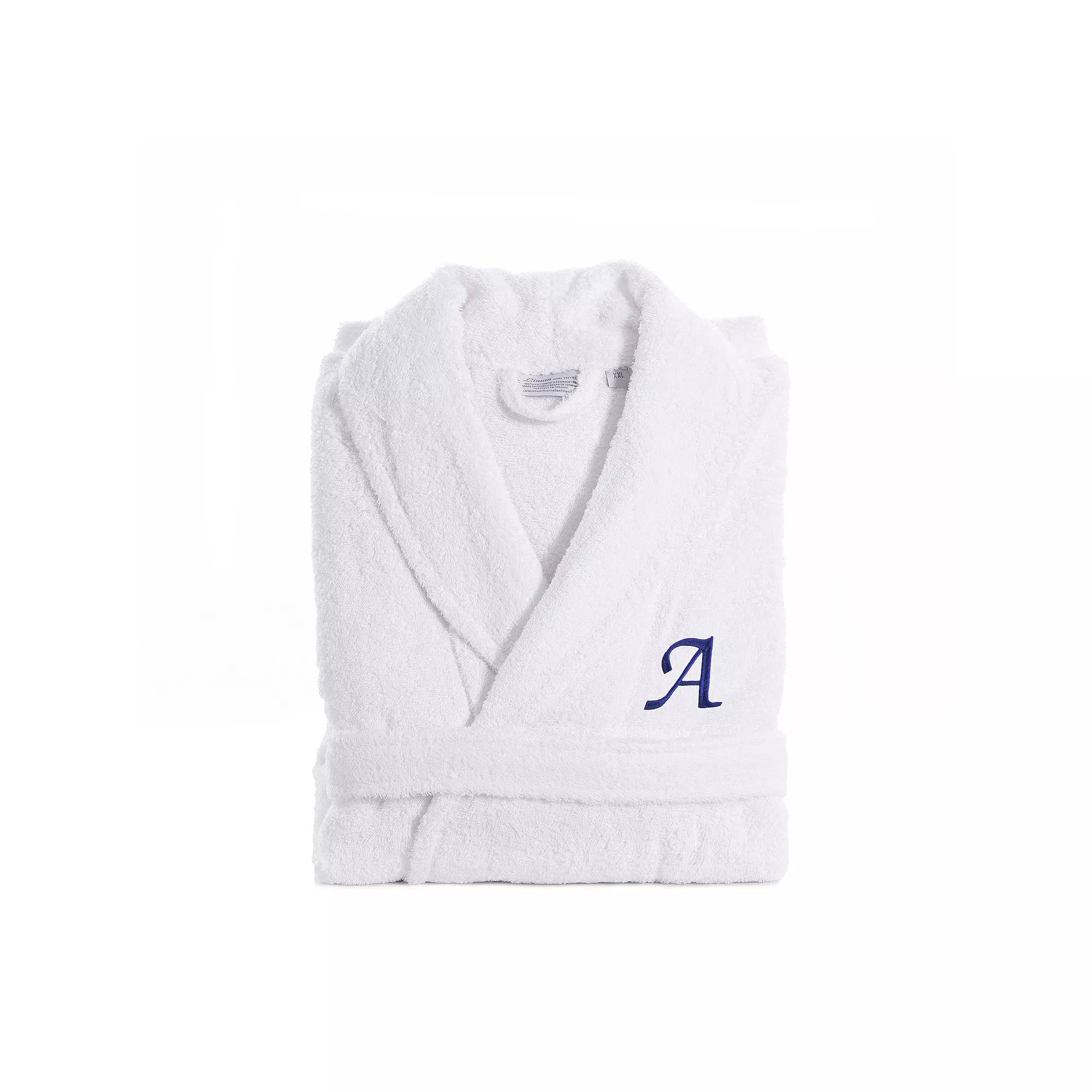 Linum Home Textiles Turkish Cotton Personalized Unisex Embroidered Terry Bathrobe, Adult Unisex,  Product Image