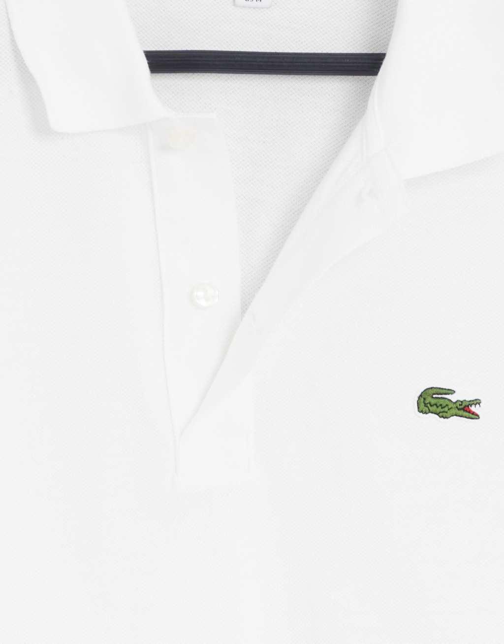 Lacoste slim fit pique polo in white Product Image