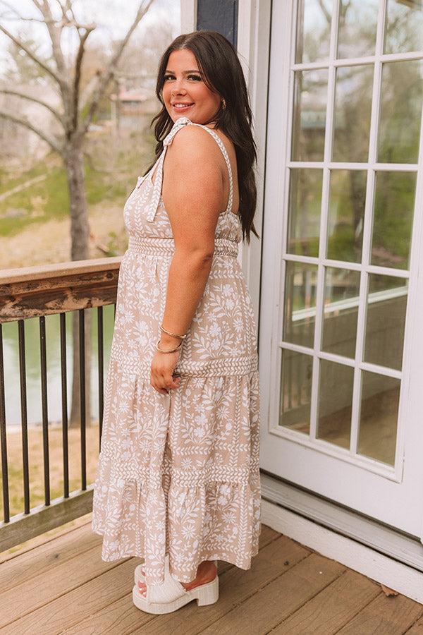 Sweet Embrace Floral Midi Dress Curves Product Image