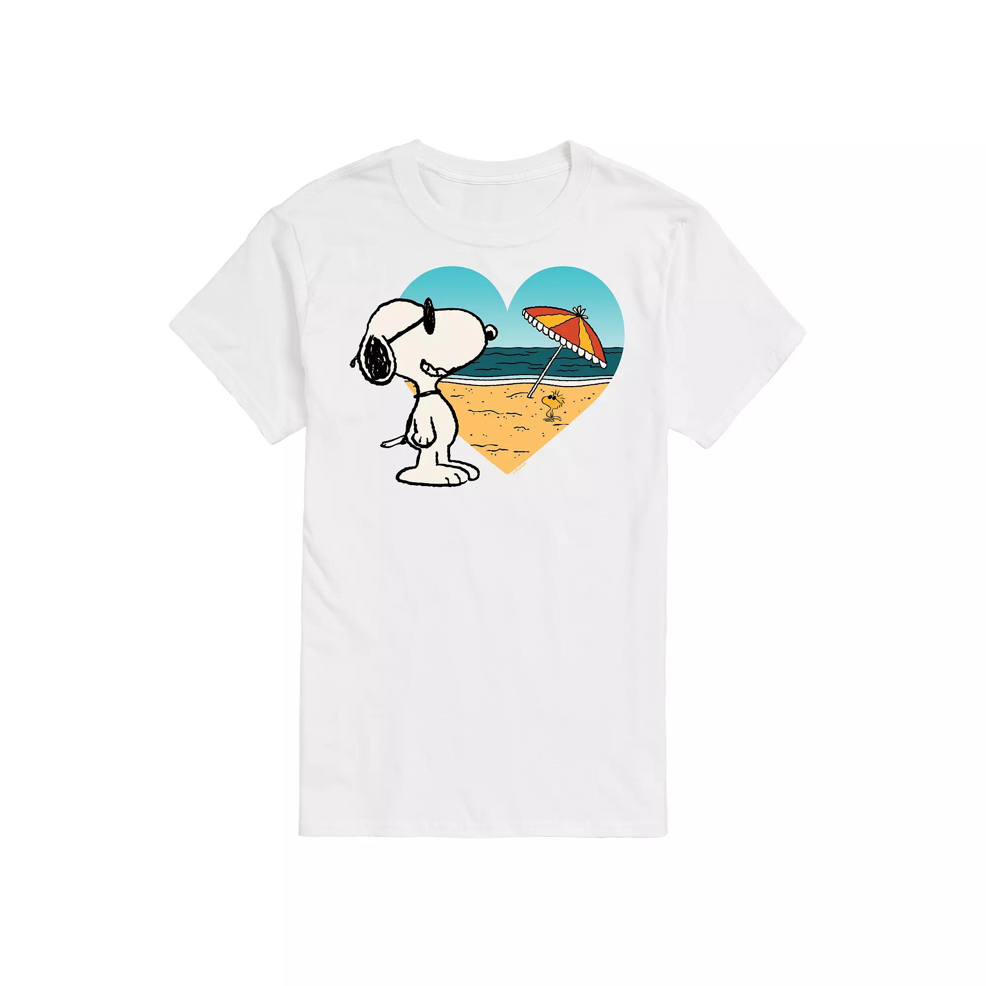 Big & Tall Peanuts Snoopy At Heart Beach Graphic Tee, Men's,  Product Image