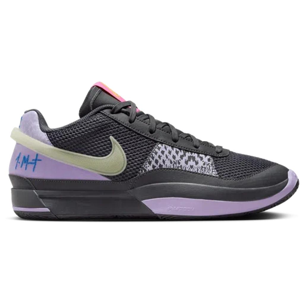 Nike Mens Ja Morant Nike Ja Morant One - Mens Basketball Shoes Silver/Grey/Green Product Image