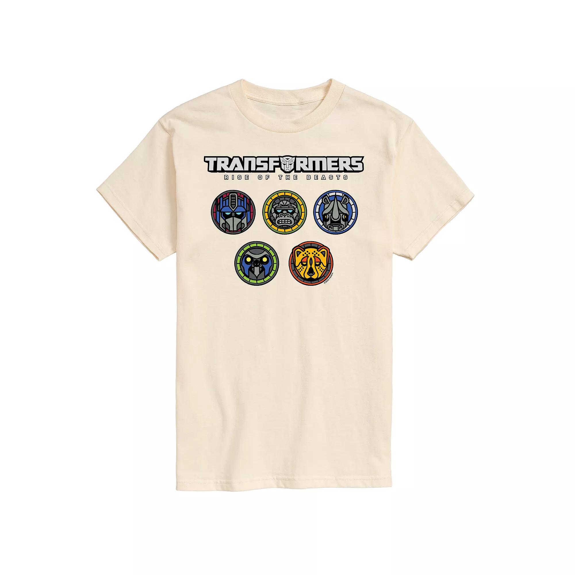 Big & Tall Transformers Logo With Badges Graphic Tee, Men's,  Product Image