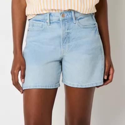 a.n.a Relaxed Womens High Rise Denim Short Product Image