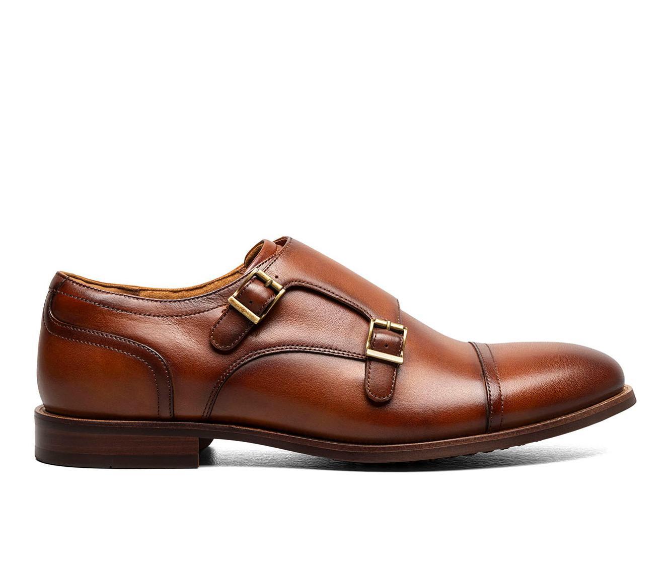Men's Florsheim Rucci Cap Toe Double Monk Strap Dress Shoes Product Image