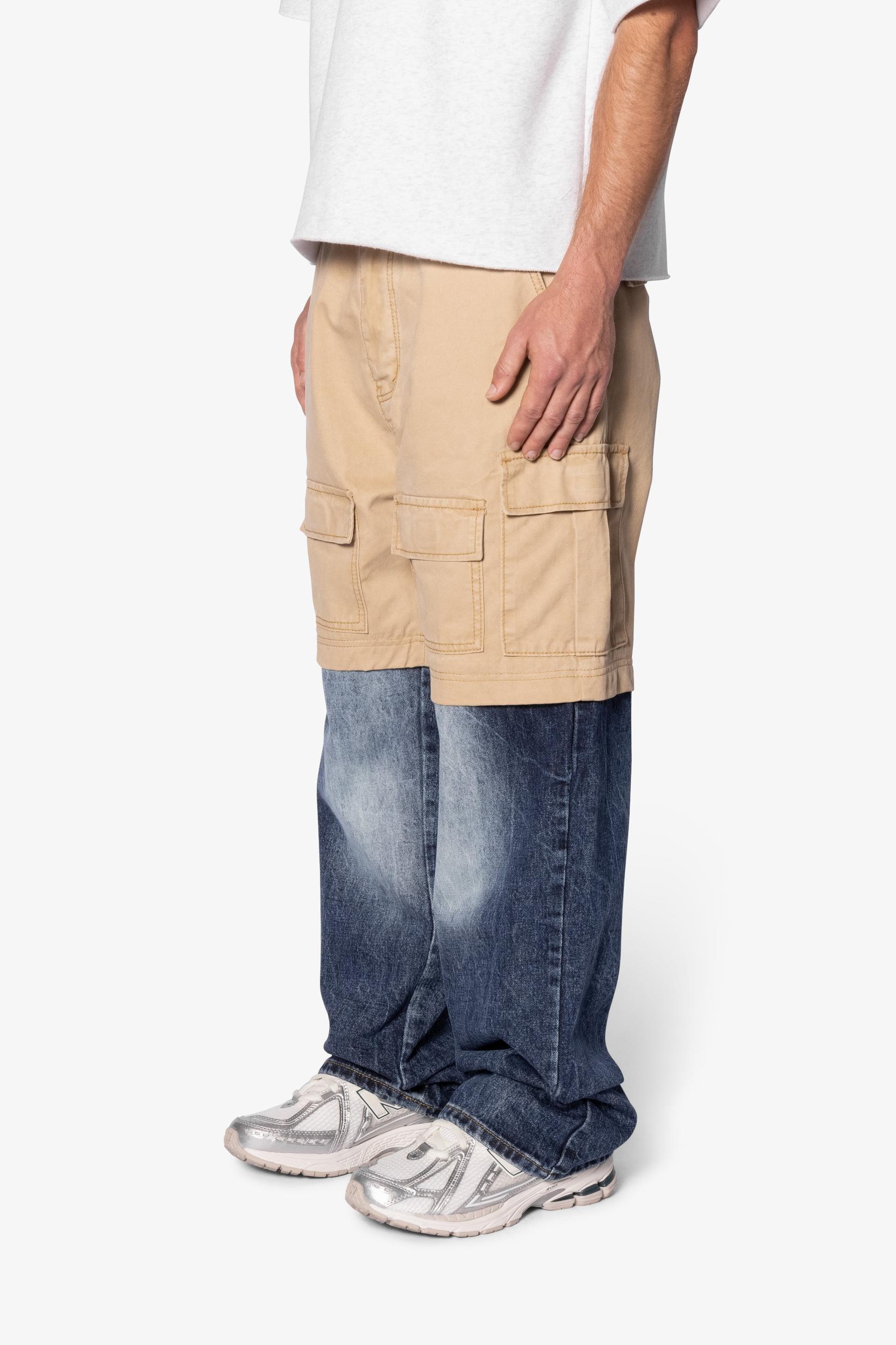 Ultra Baggy 70/30 Cargo Denim - Blue Product Image