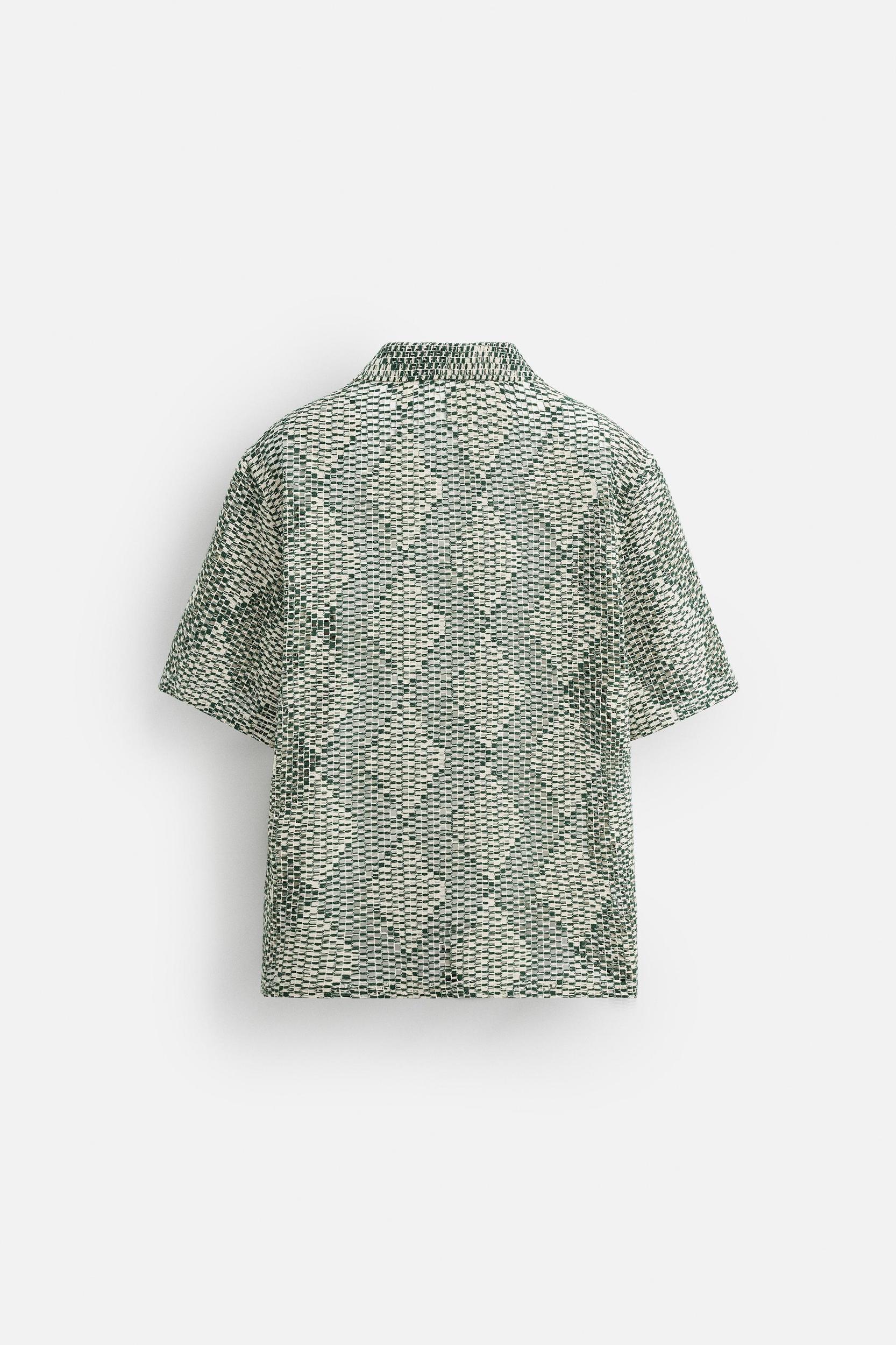 TEXTURED CROCHET SHIRT Product Image