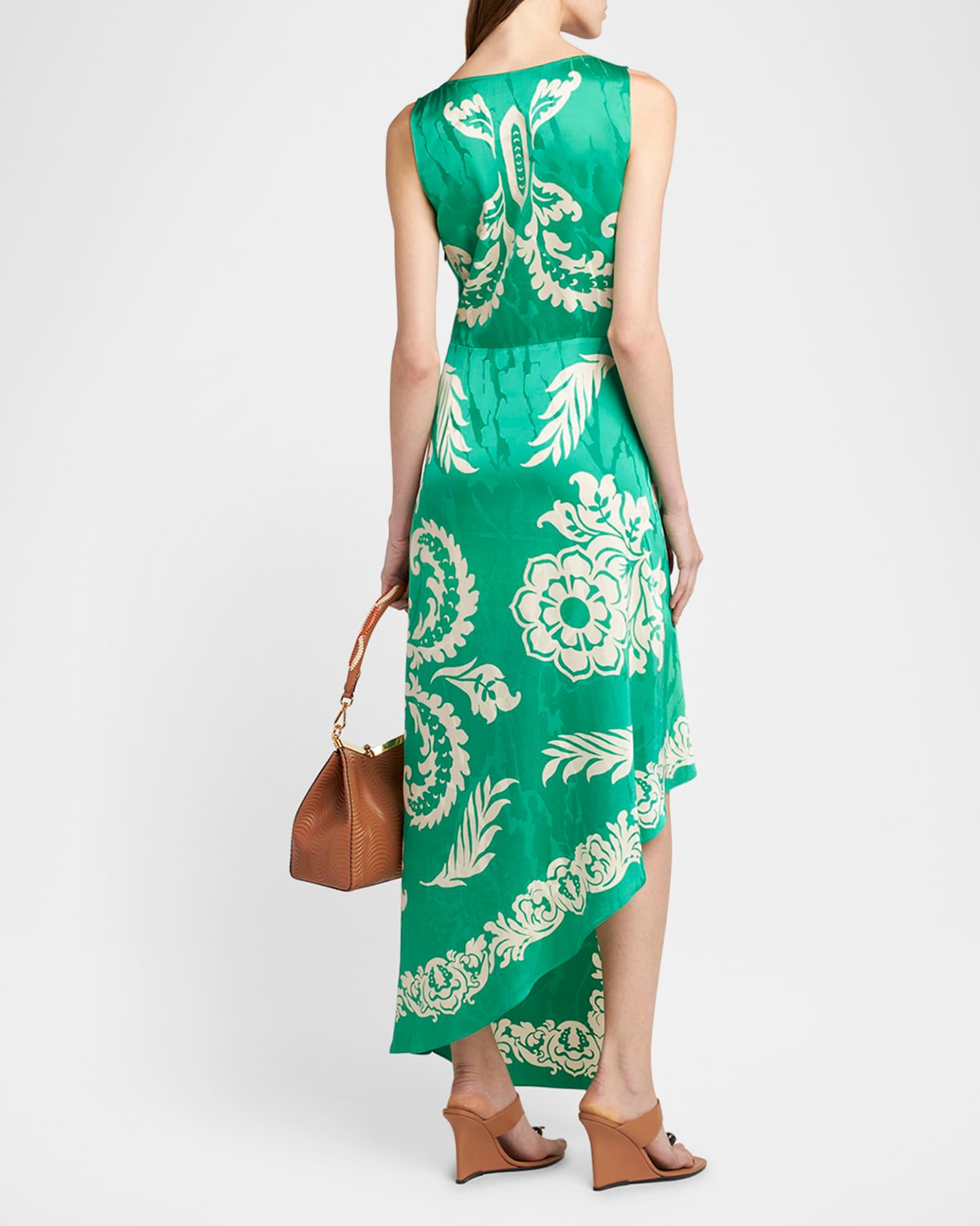 Wrap Draped Sleeveless Maxi Dress Product Image