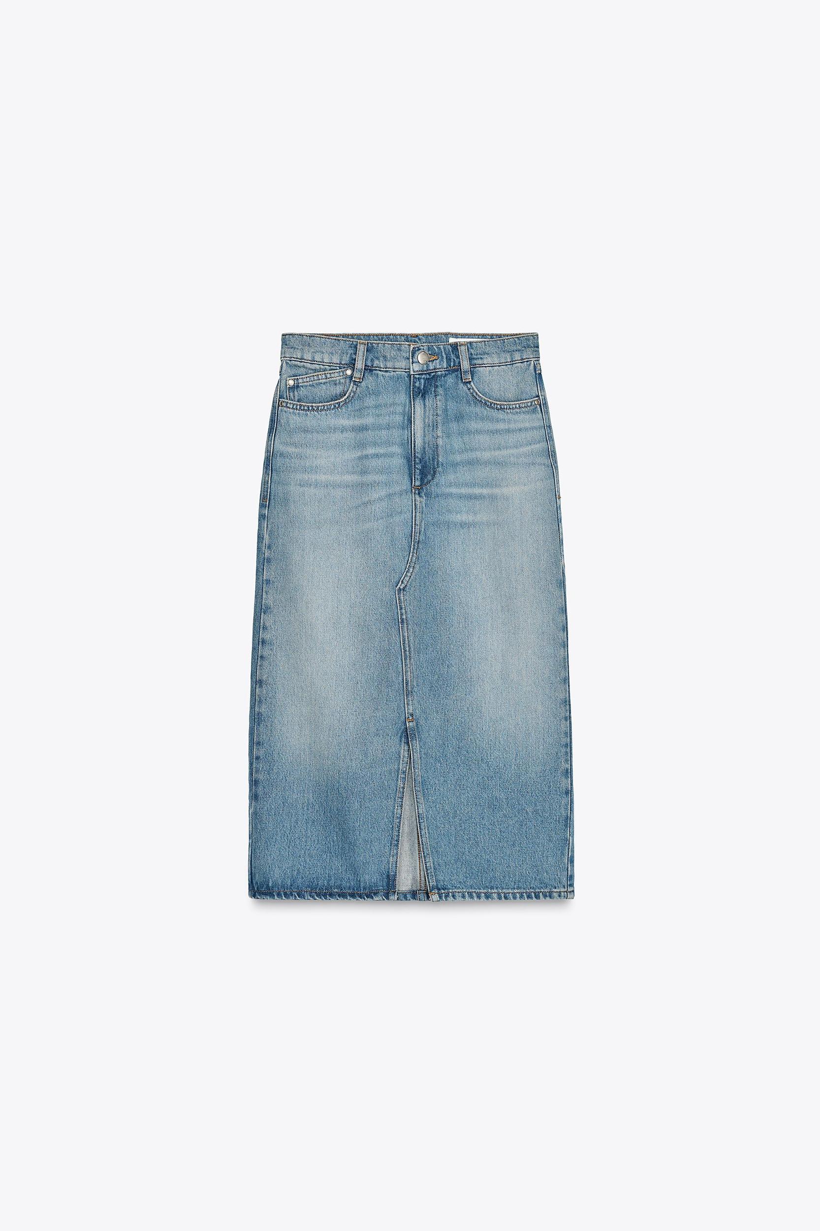 Z1975 DENIM MIDI SKIRT Product Image