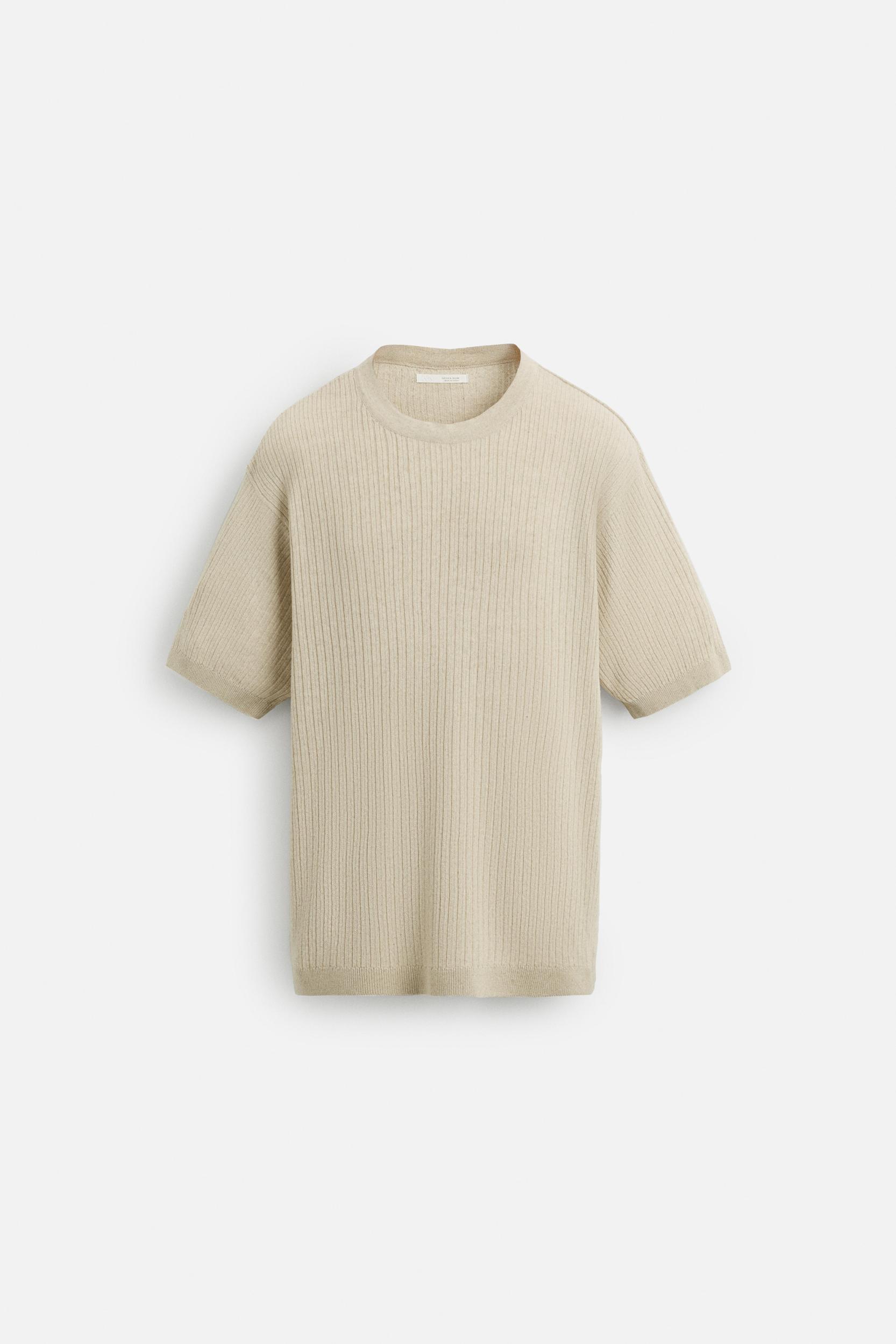 JACQUARD KNIT T-SHIRT Product Image