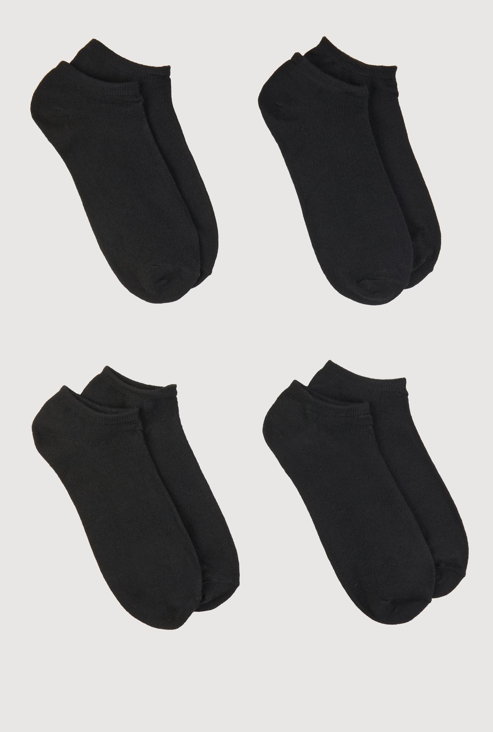 Plus Size Basic Ankle Socks 4 Pack Size 6-12 Female Product Image