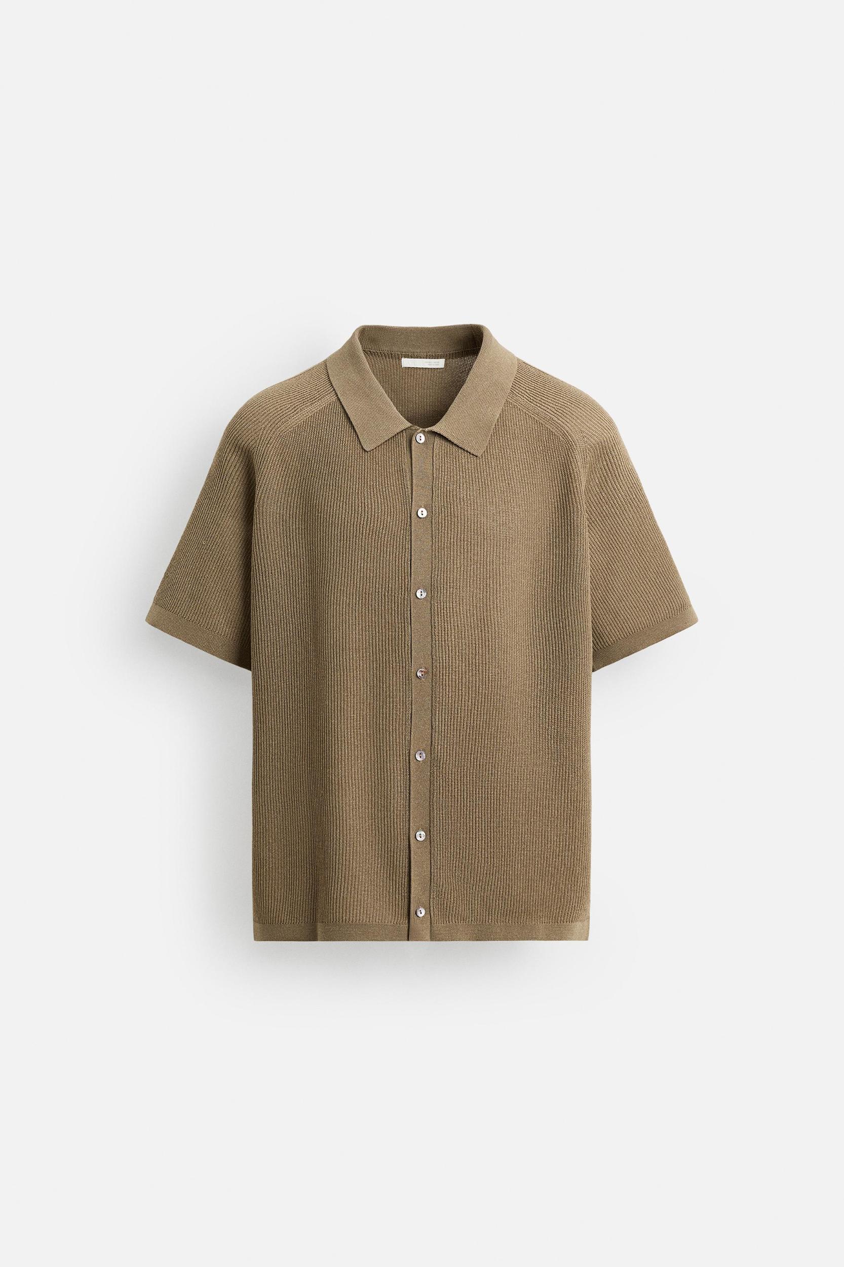 RELAXED FIT KNIT SHIRT Product Image